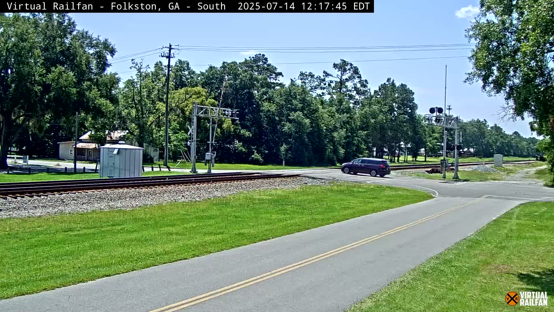 Folkston Railway - W Martin st. Junction Live Cam - Folkston, Charlton, Georgia, USA 