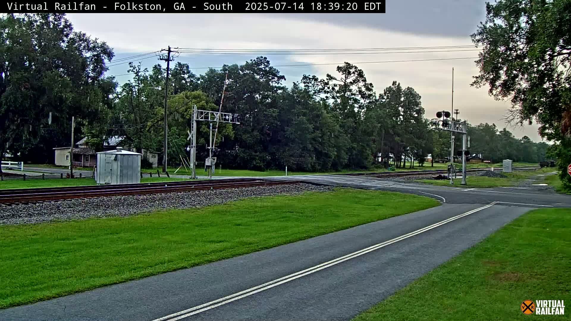 Folkston Railway - W Martin st. Junction Live Cam - Folkston, Charlton, Georgia, USA 