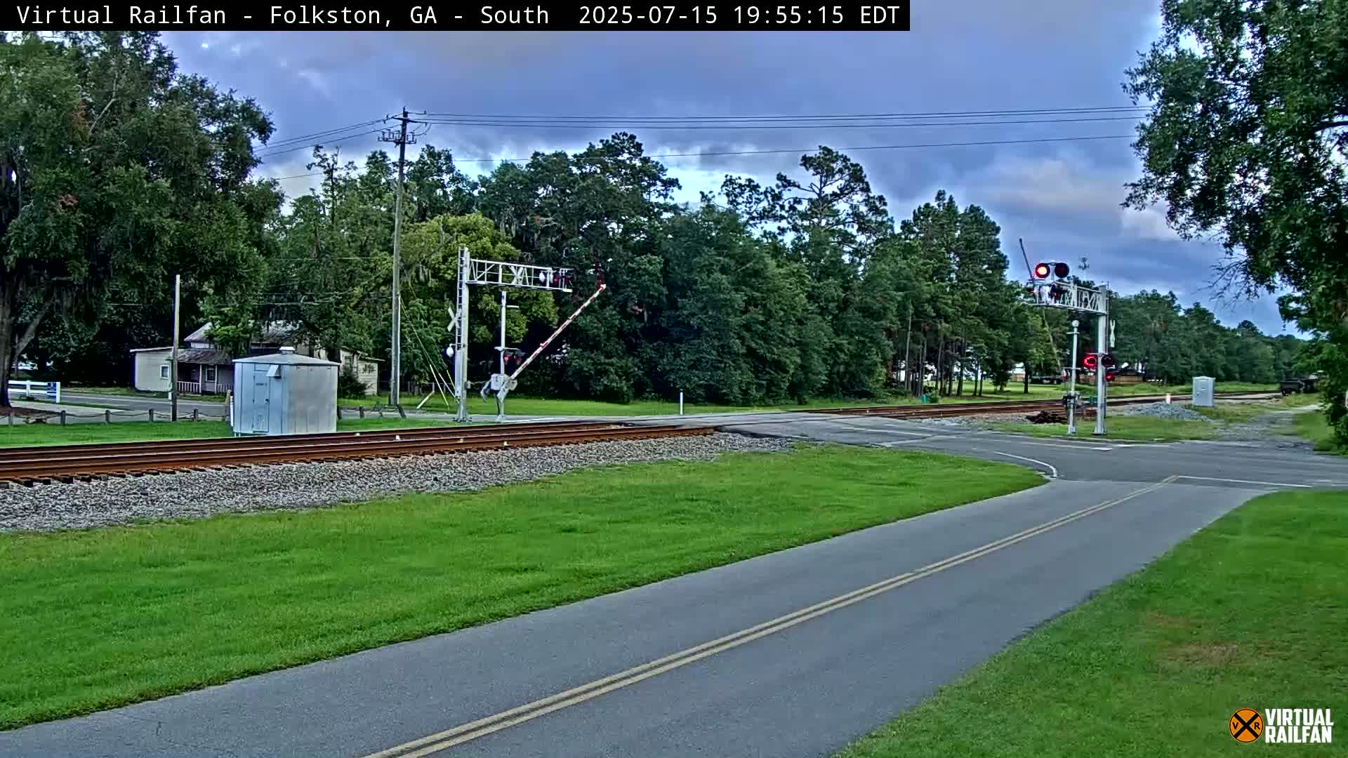 Folkston Railway - W Martin st. Junction Live Cam - Folkston, Charlton, Georgia, USA 