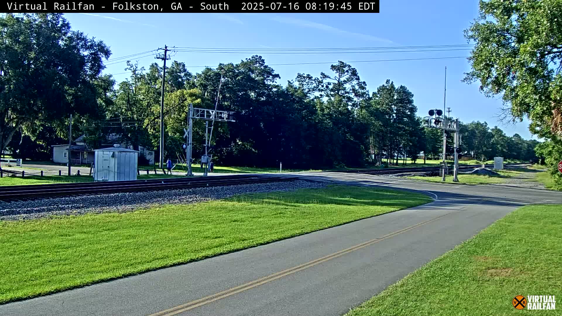Folkston Railway - W Martin st. Junction Live Cam - Folkston, Charlton, Georgia, USA 