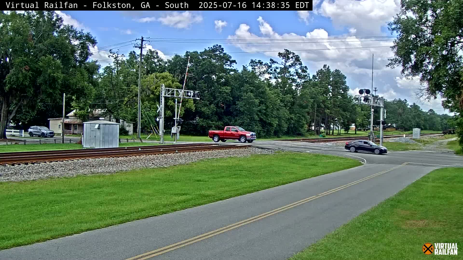 Folkston Railway - W Martin st. Junction Live Cam - Folkston, Charlton, Georgia, USA 