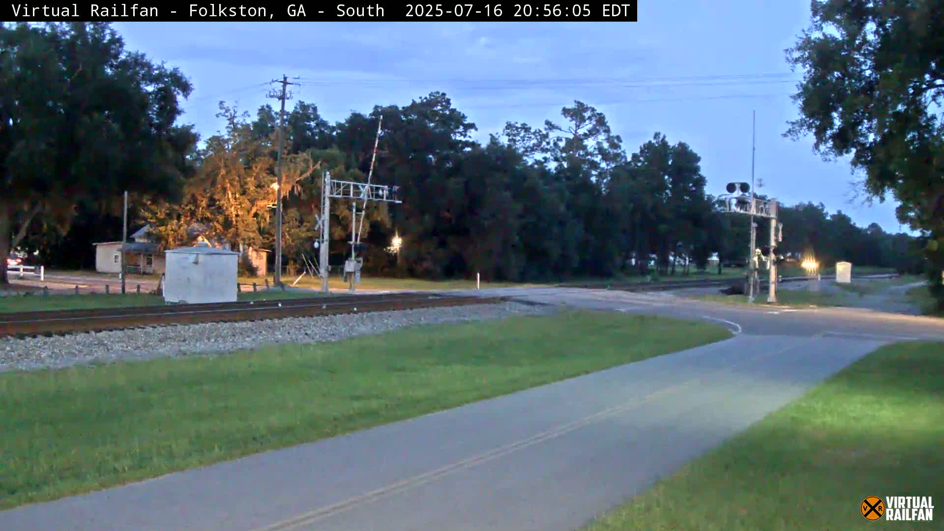 Folkston Railway - W Martin st. Junction Live Cam - Folkston, Charlton, Georgia, USA 