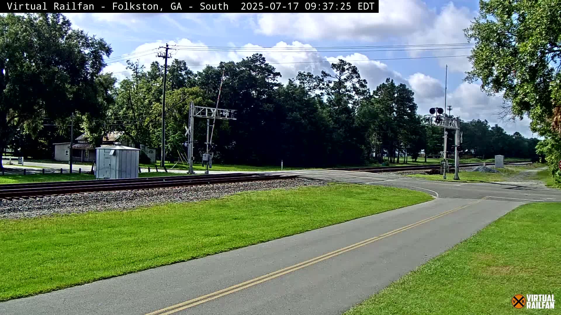 Folkston Railway - W Martin st. Junction Live Cam - Folkston, Charlton, Georgia, USA 