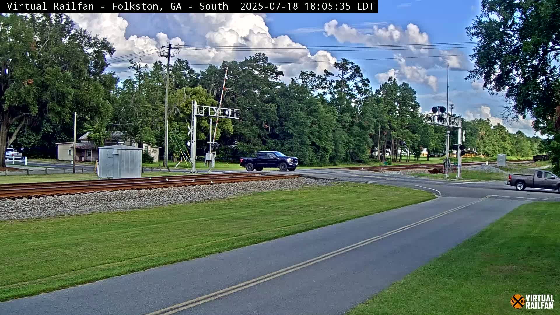 Folkston Railway - W Martin st. Junction Live Cam - Folkston, Charlton, Georgia, USA 