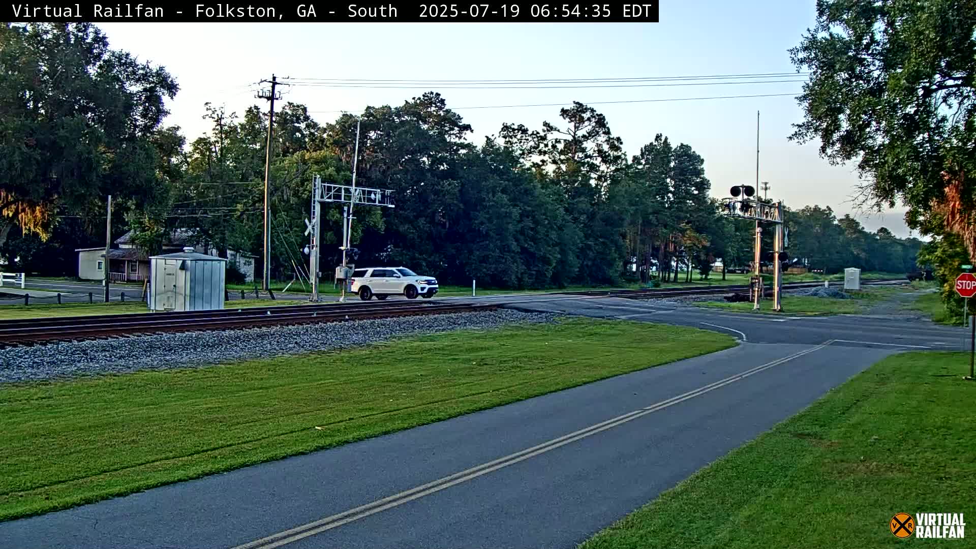 Folkston Railway - W Martin st. Junction Live Cam - Folkston, Charlton, Georgia, USA 