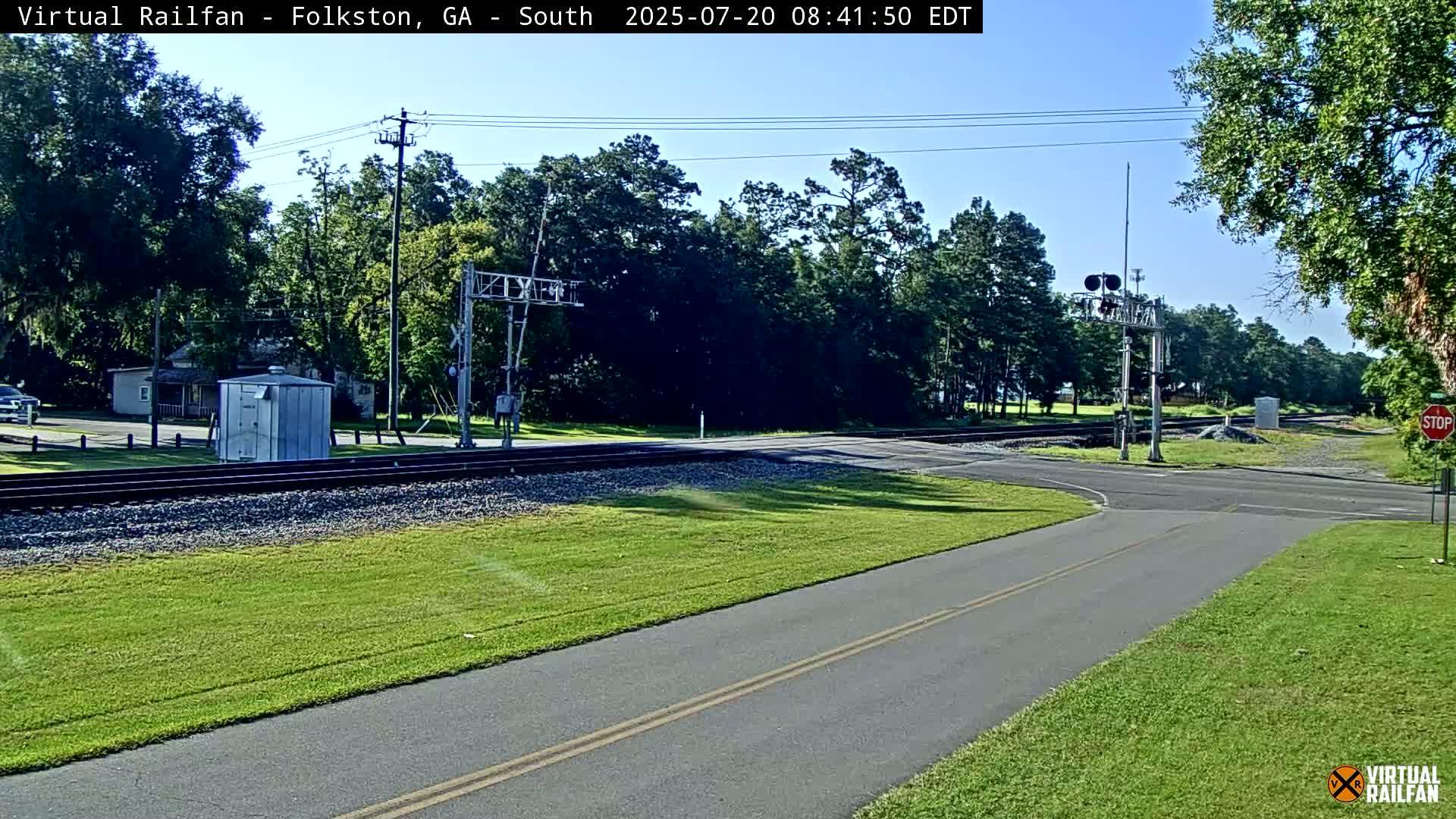 Folkston Railway - W Martin st. Junction Live Cam - Folkston, Charlton, Georgia, USA 
