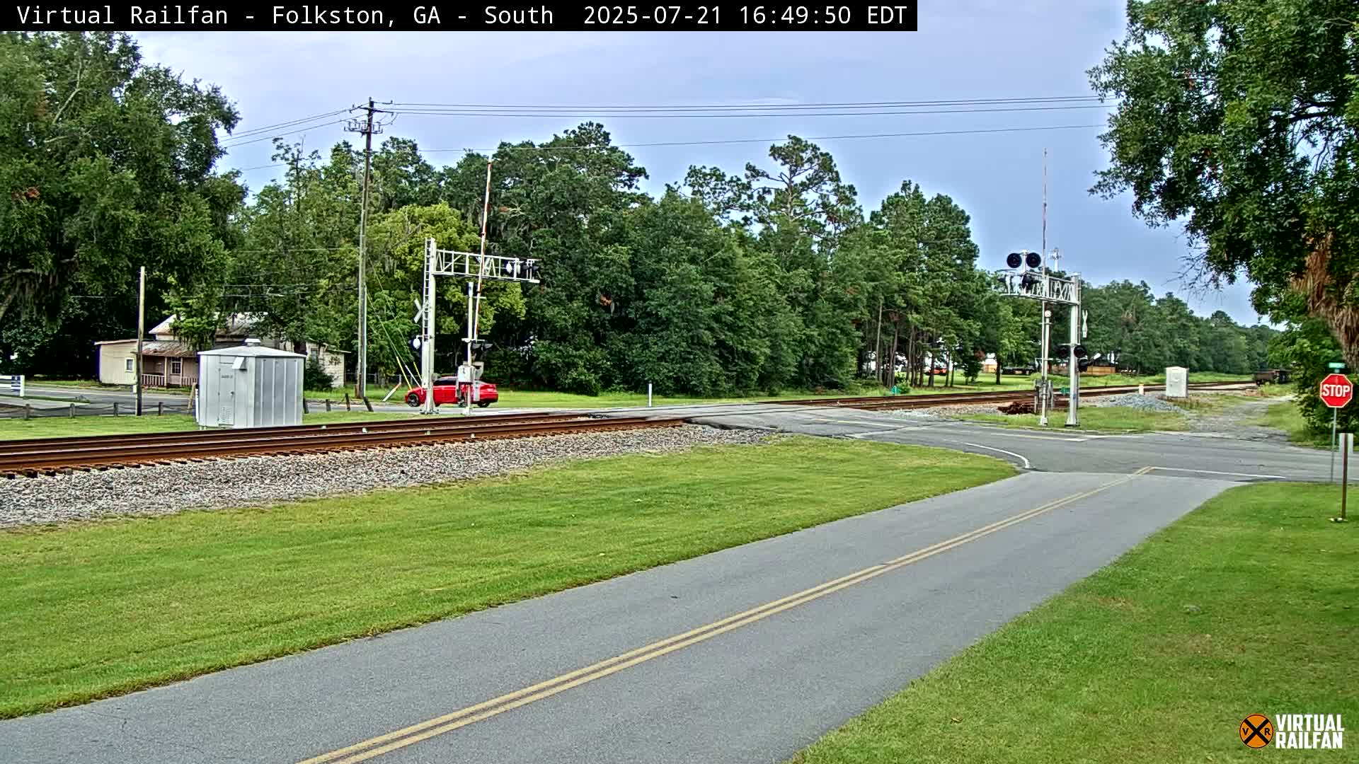 Folkston Railway - W Martin st. Junction Live Cam - Folkston, Charlton, Georgia, USA 