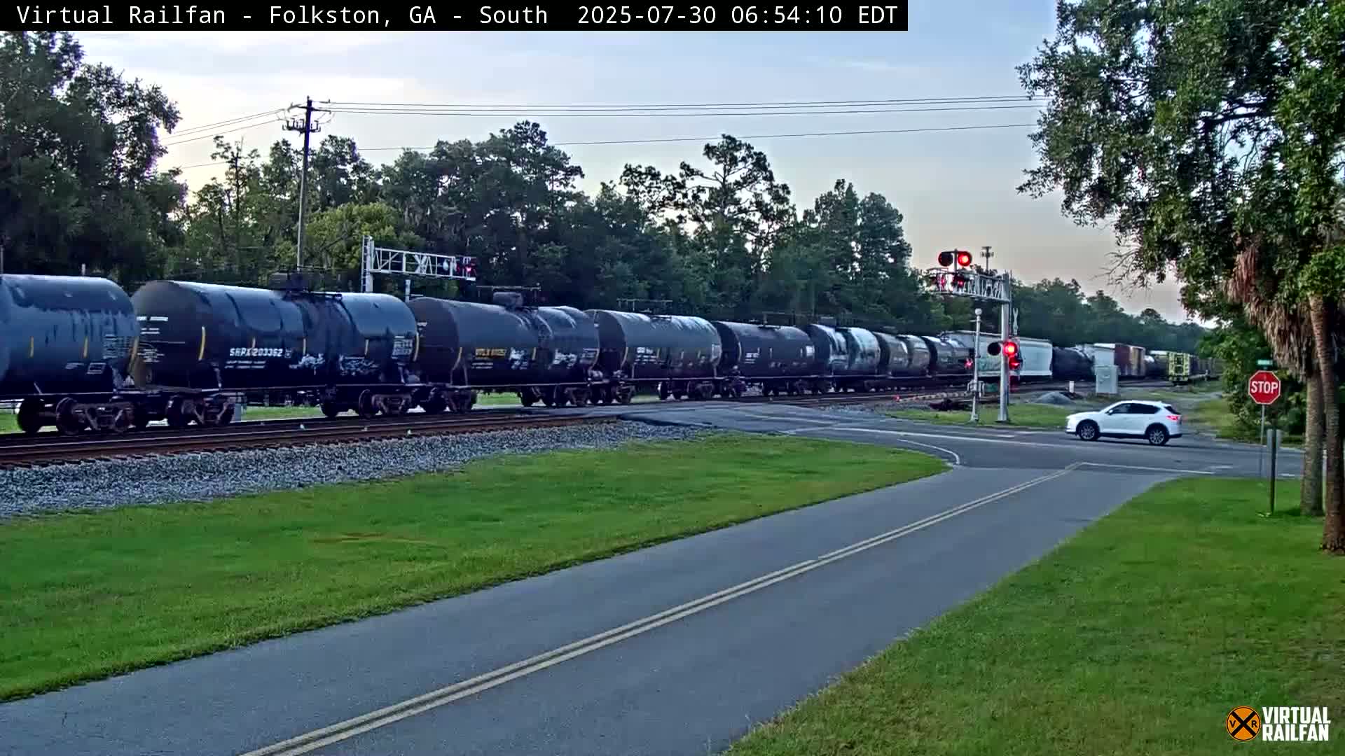 Folkston Railway - W Martin st. Junction Live Cam - Folkston, Charlton, Georgia, USA 