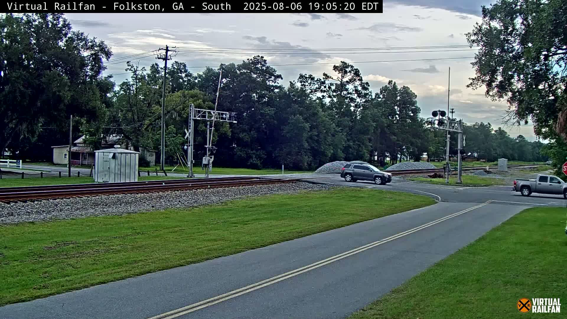 Folkston Railway - W Martin st. Junction Live Cam - Folkston, Charlton, Georgia, USA