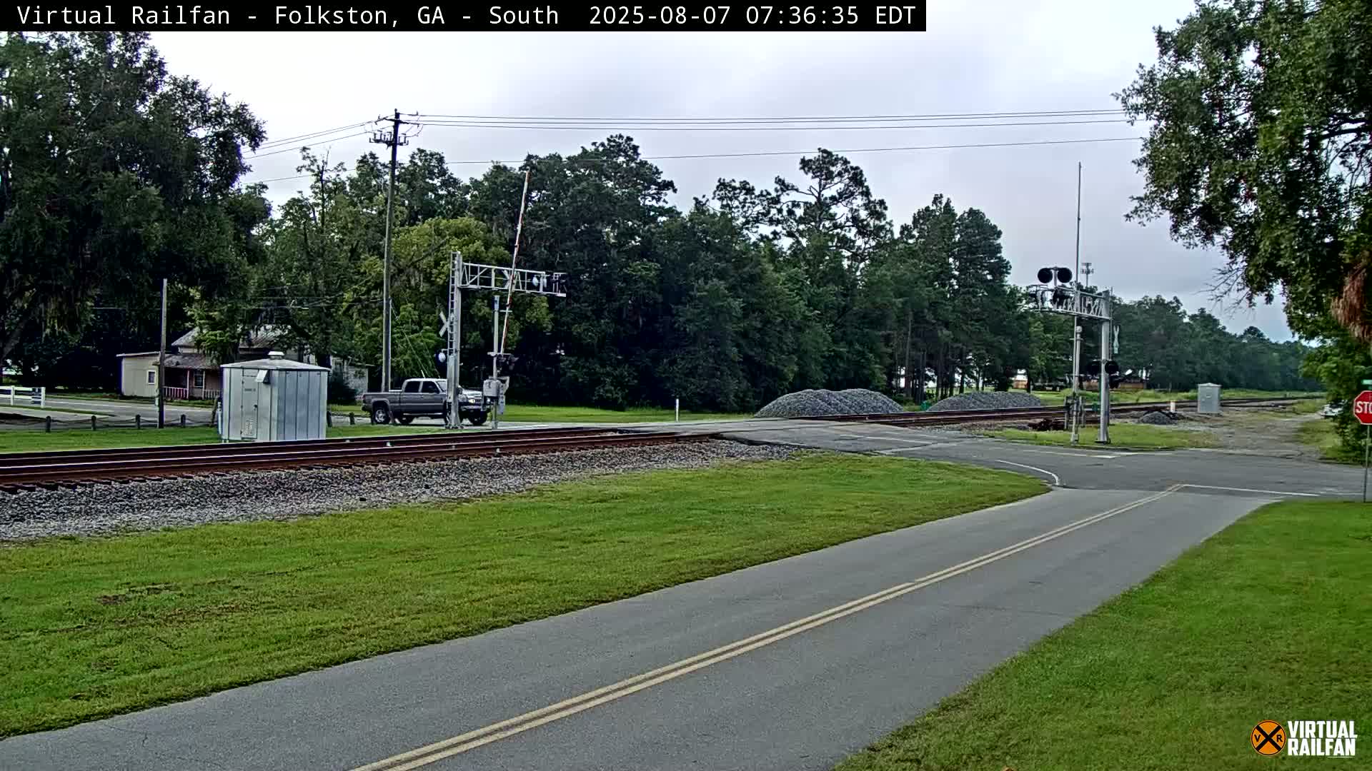 Folkston Railway - W Martin st. Junction Live Cam - Folkston, Charlton, Georgia, USA 