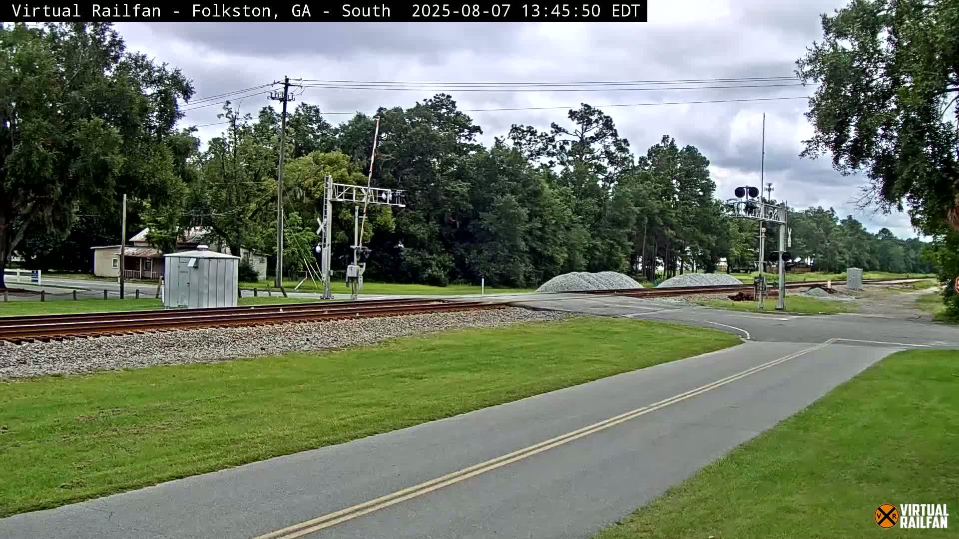 Folkston Railway - W Martin st. Junction Live Cam - Folkston, Charlton, Georgia, USA 