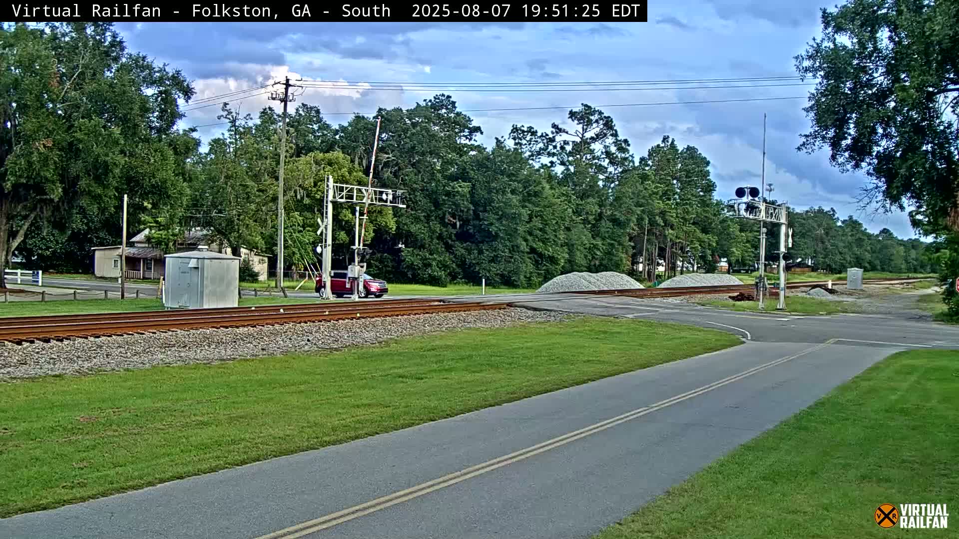 Folkston Railway - W Martin st. Junction Live Cam - Folkston, Charlton, Georgia, USA 