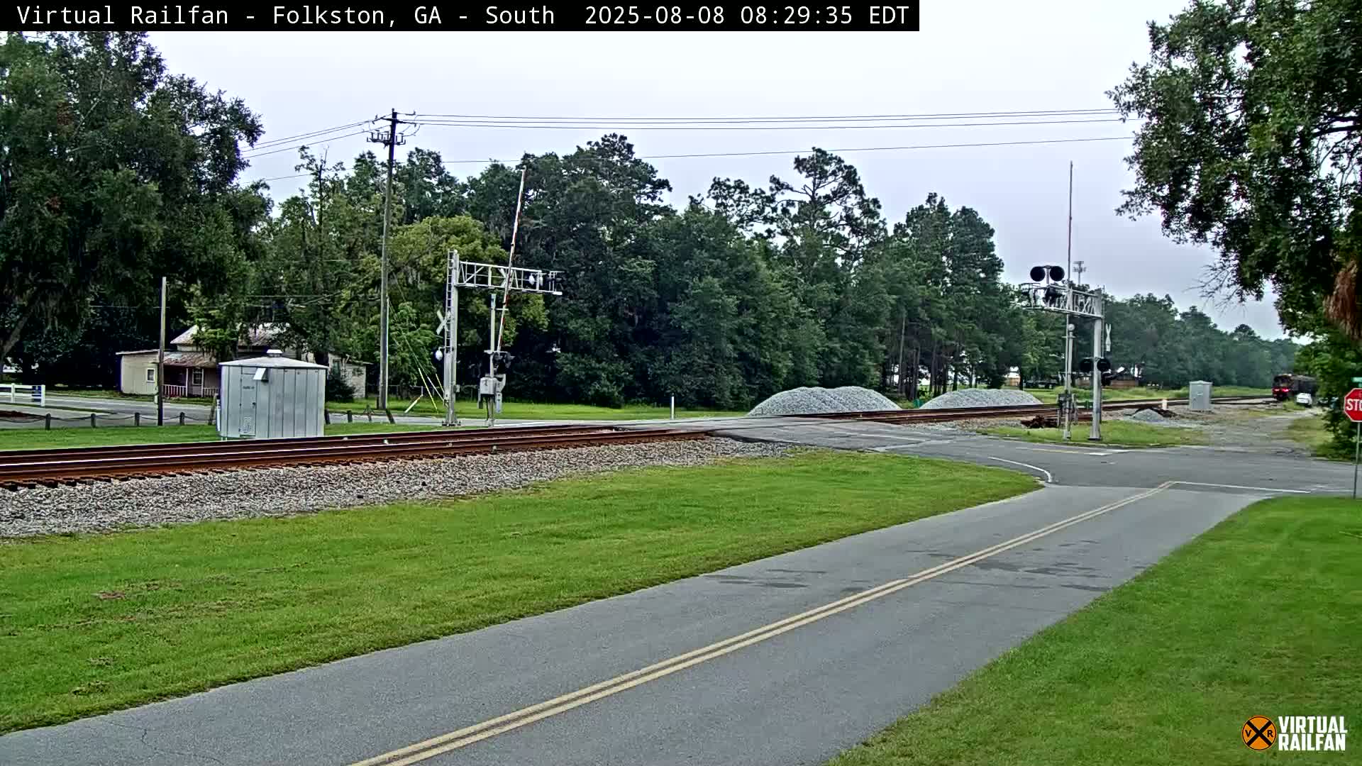 Folkston Railway - W Martin st. Junction Live Cam - Folkston, Charlton, Georgia, USA 