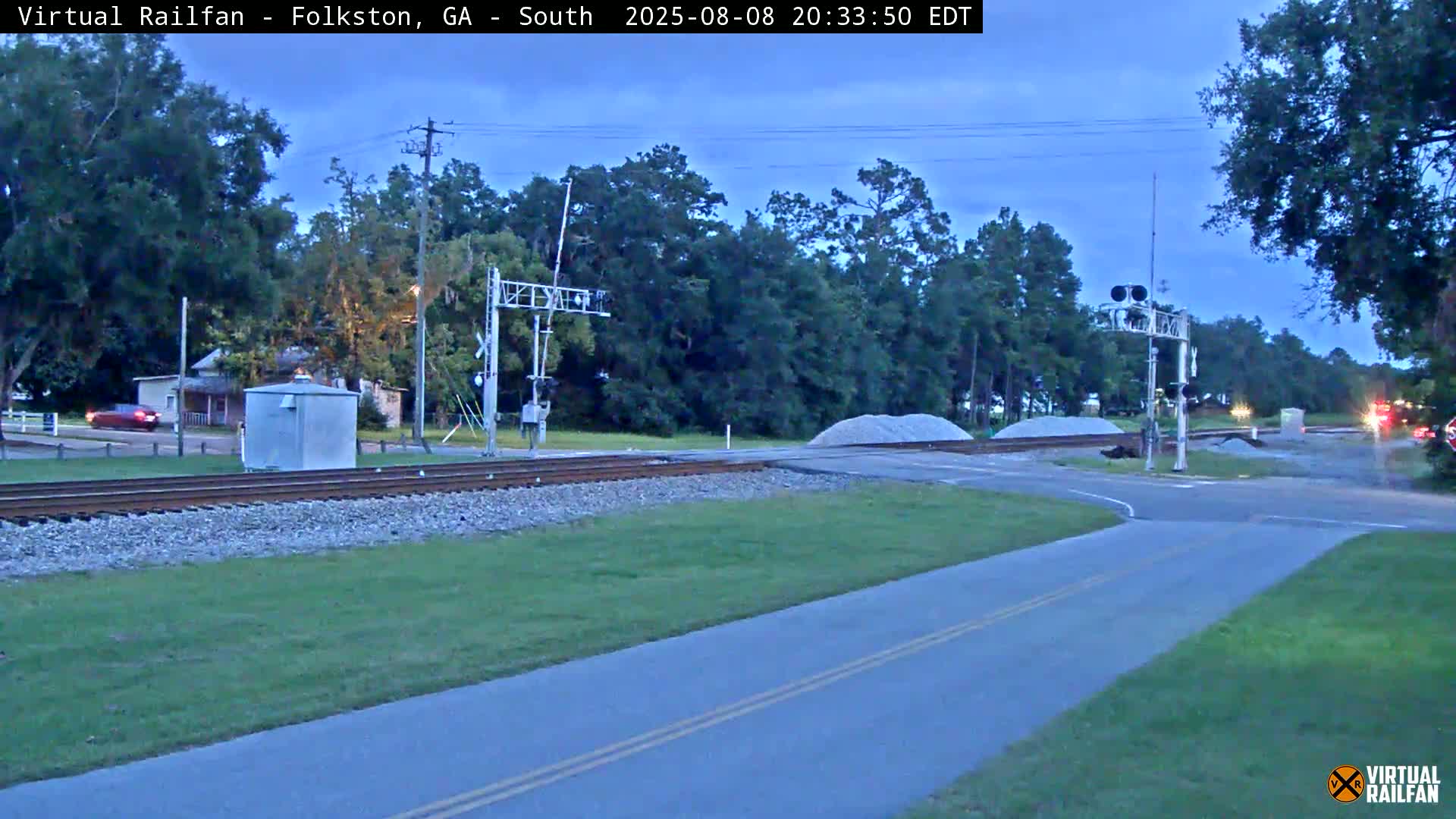 Folkston Railway - W Martin st. Junction Live Cam - Folkston, Charlton, Georgia, USA 
