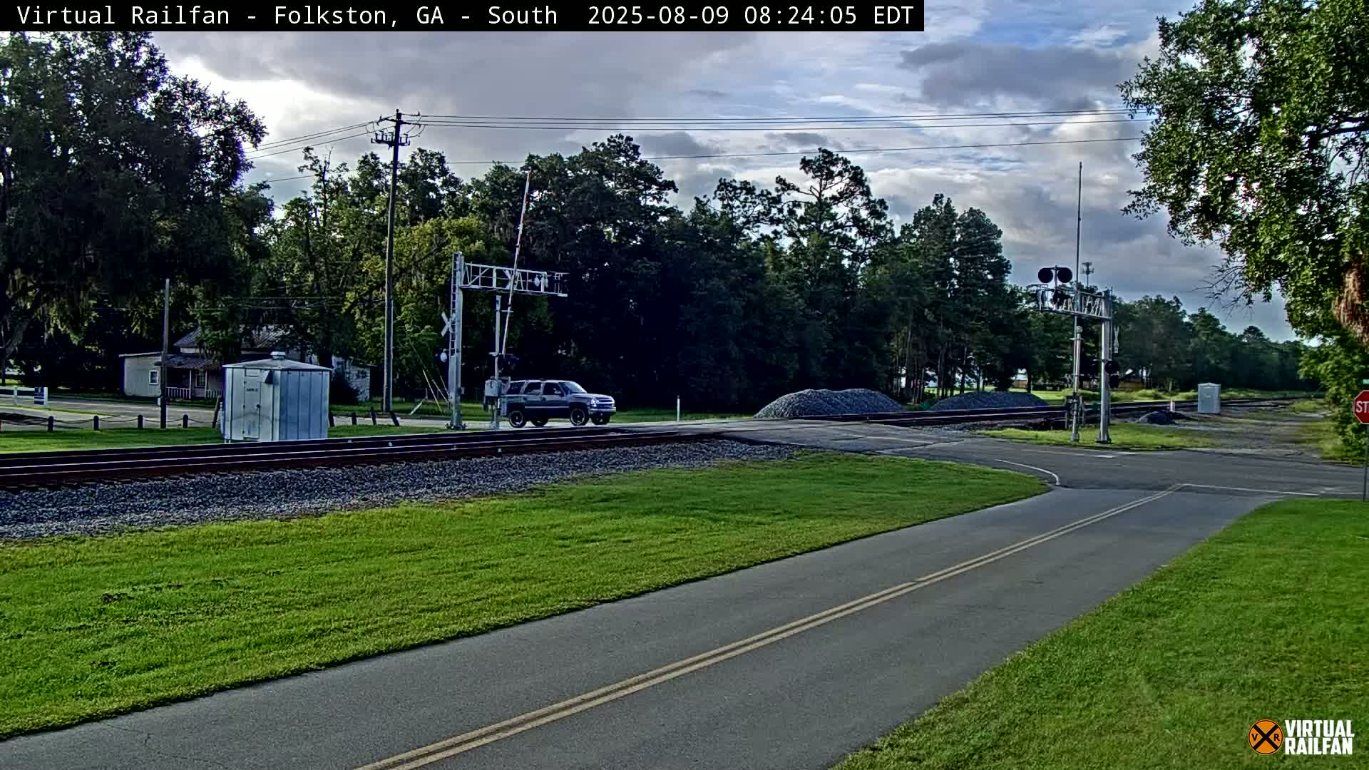 Folkston Railway - W Martin st. Junction Live Cam - Folkston, Charlton, Georgia, USA 