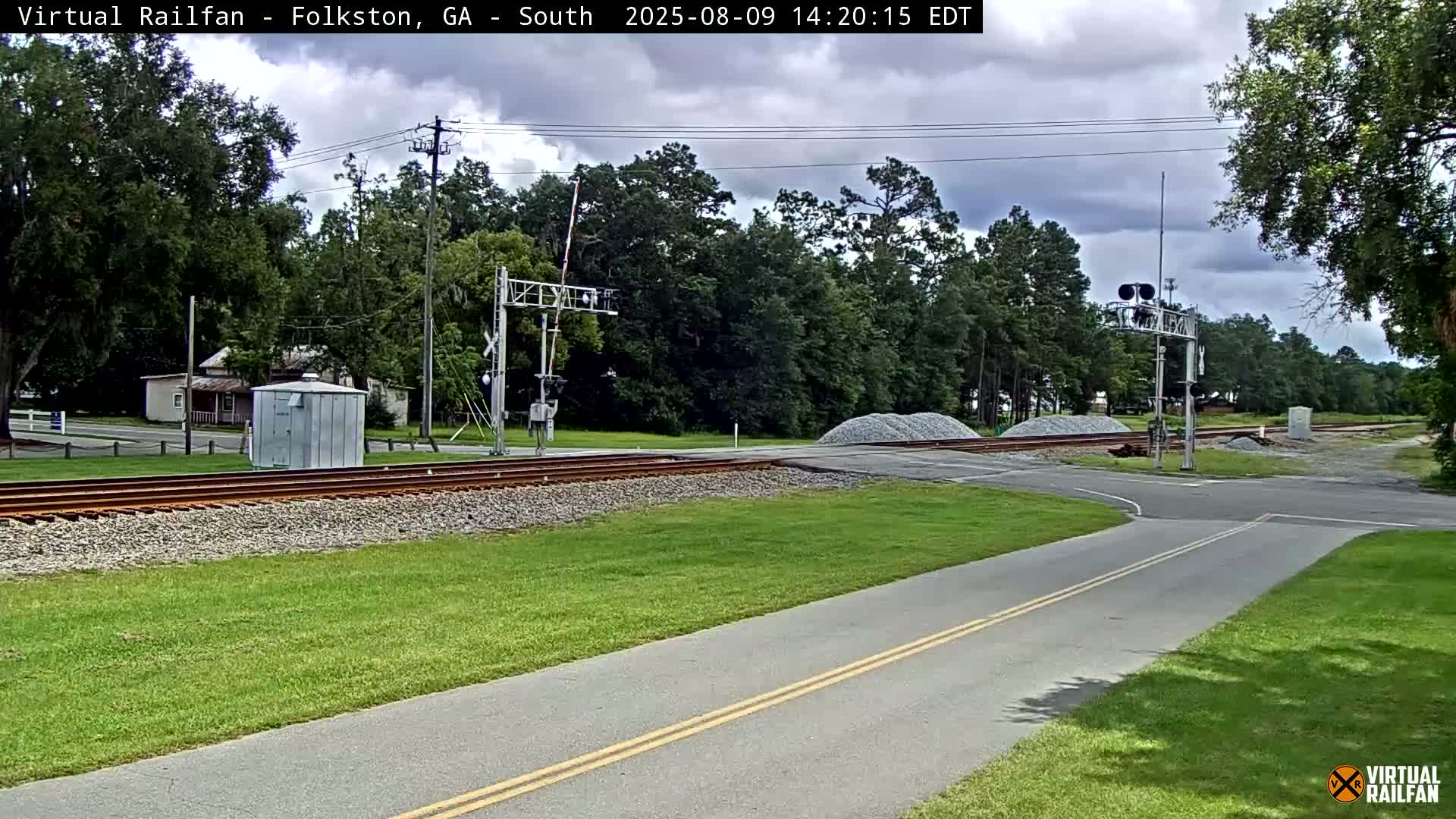 Folkston Railway - W Martin st. Junction Live Cam - Folkston, Charlton, Georgia, USA 