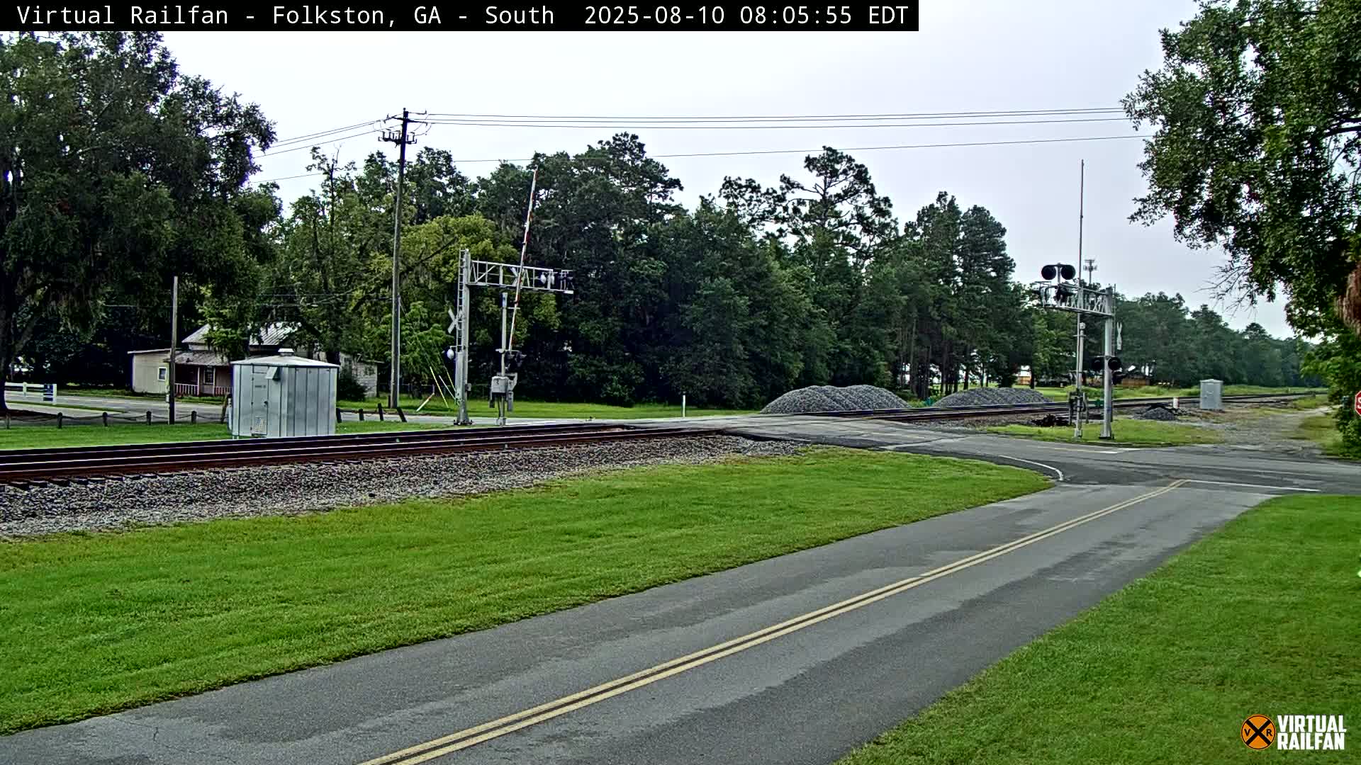 Folkston Railway - W Martin st. Junction Live Cam - Folkston, Charlton, Georgia, USA 