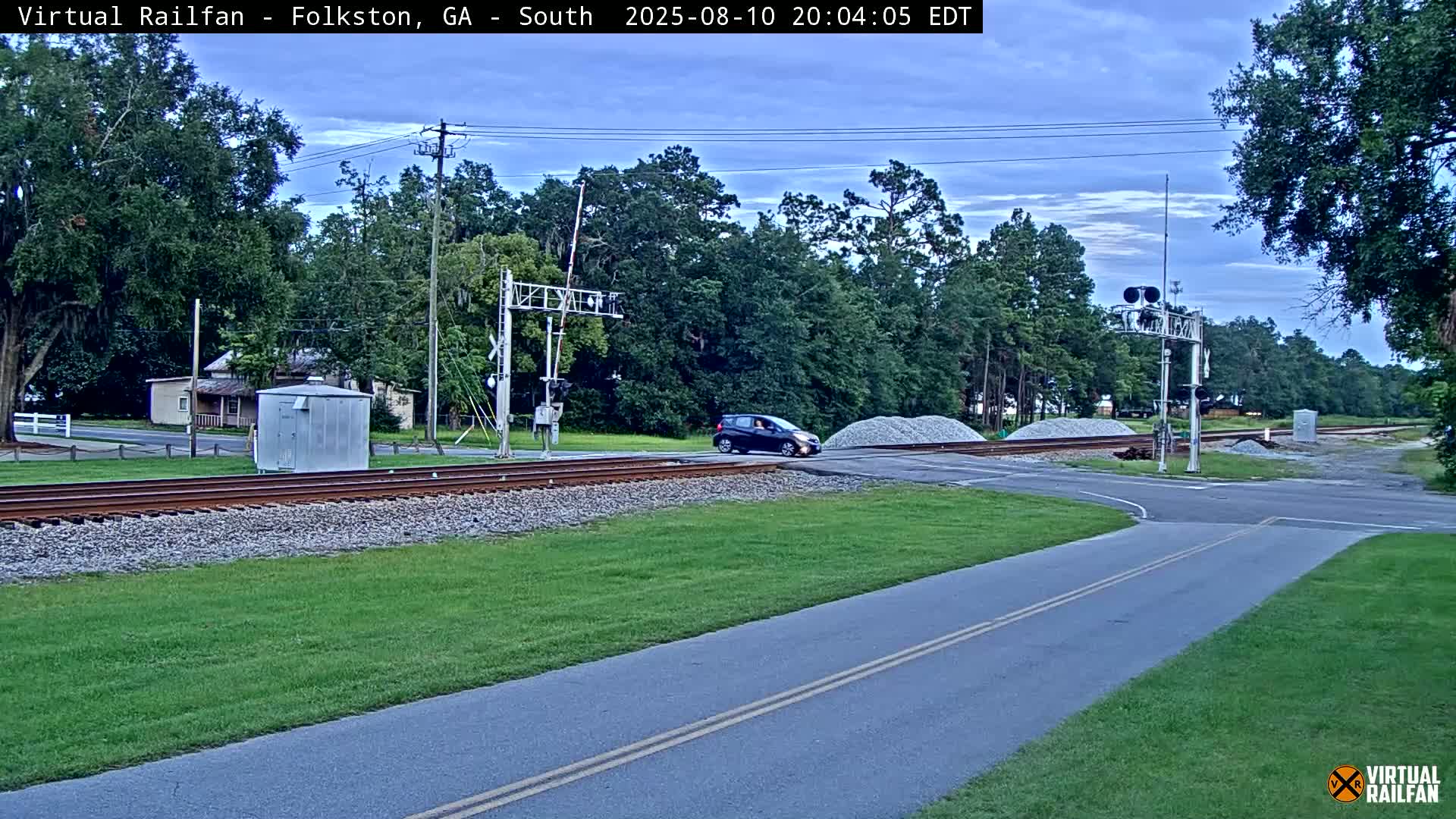 Folkston Railway - W Martin st. Junction Live Cam - Folkston, Charlton, Georgia, USA 