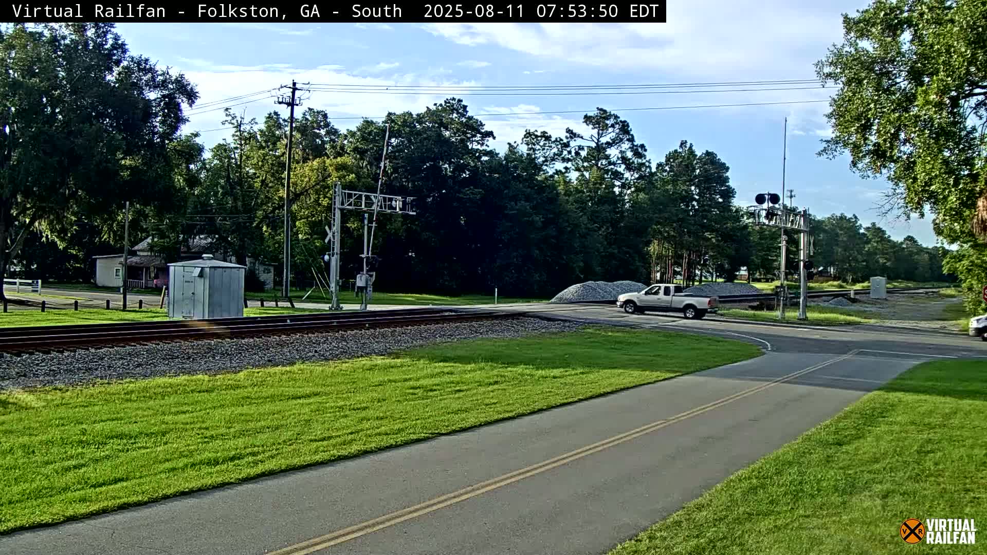 Folkston Railway - W Martin st. Junction Live Cam - Folkston, Charlton, Georgia, USA 