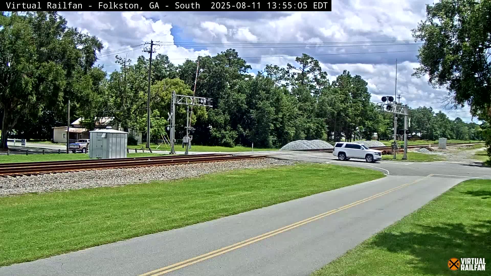 Folkston Railway - W Martin st. Junction Live Cam - Folkston, Charlton, Georgia, USA 