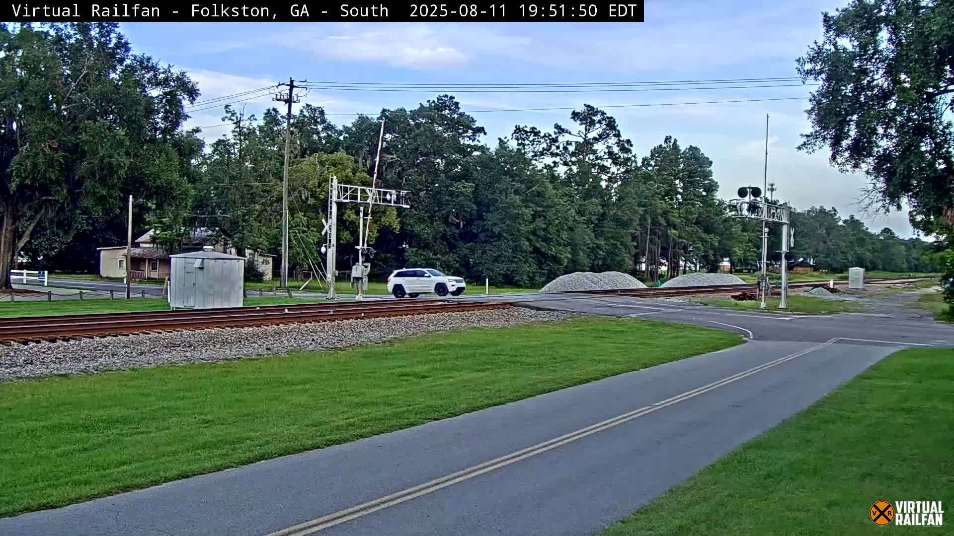Folkston Railway - W Martin st. Junction Live Cam - Folkston, Charlton, Georgia, USA 