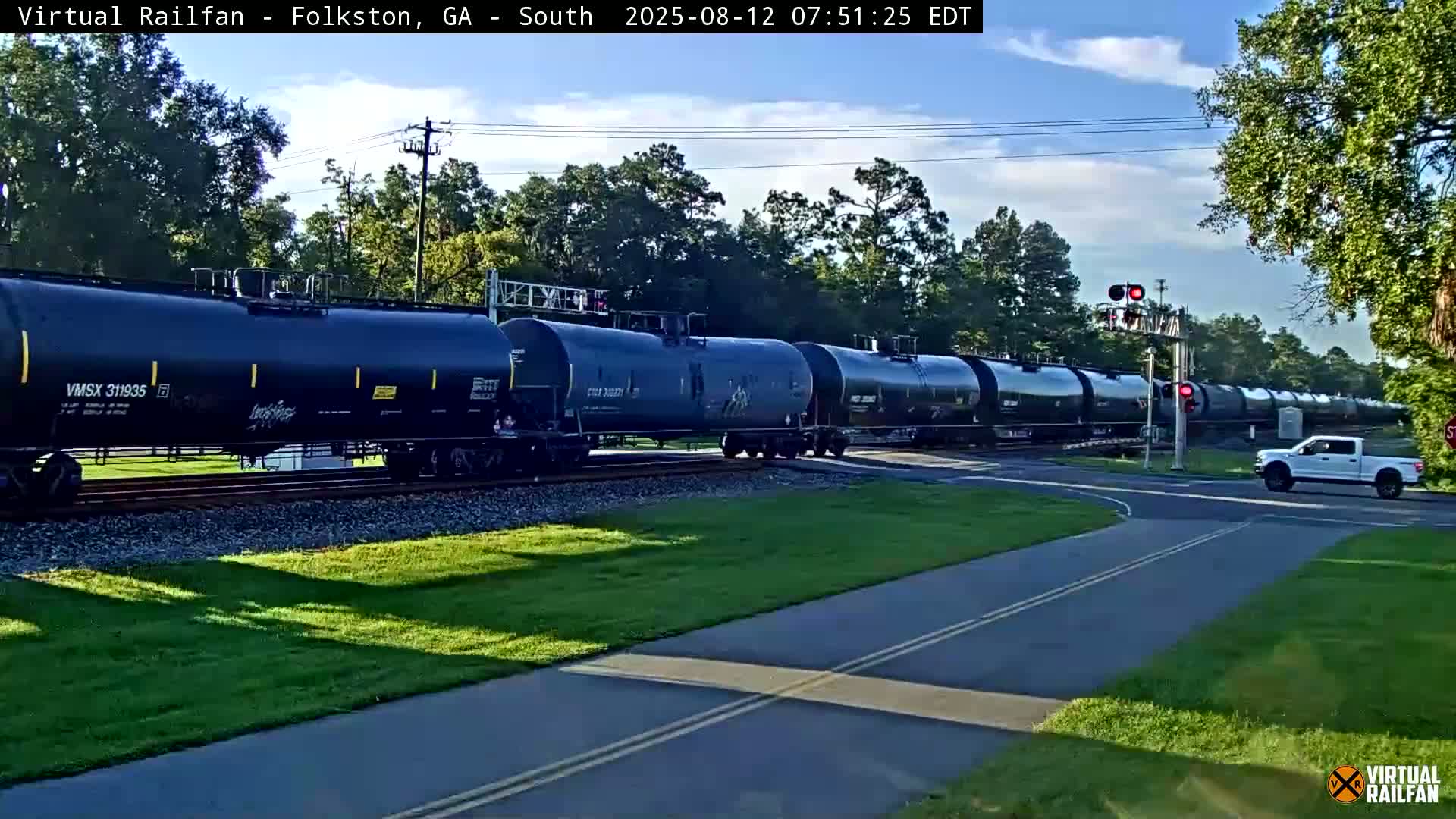 Folkston Railway - W Martin st. Junction Live Cam - Folkston, Charlton, Georgia, USA 