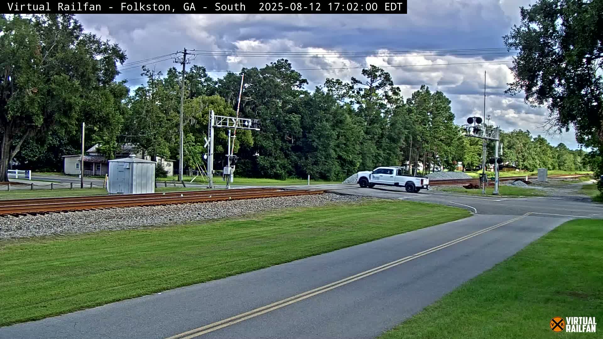 Folkston Railway - W Martin st. Junction Live Cam - Folkston, Charlton, Georgia, USA 