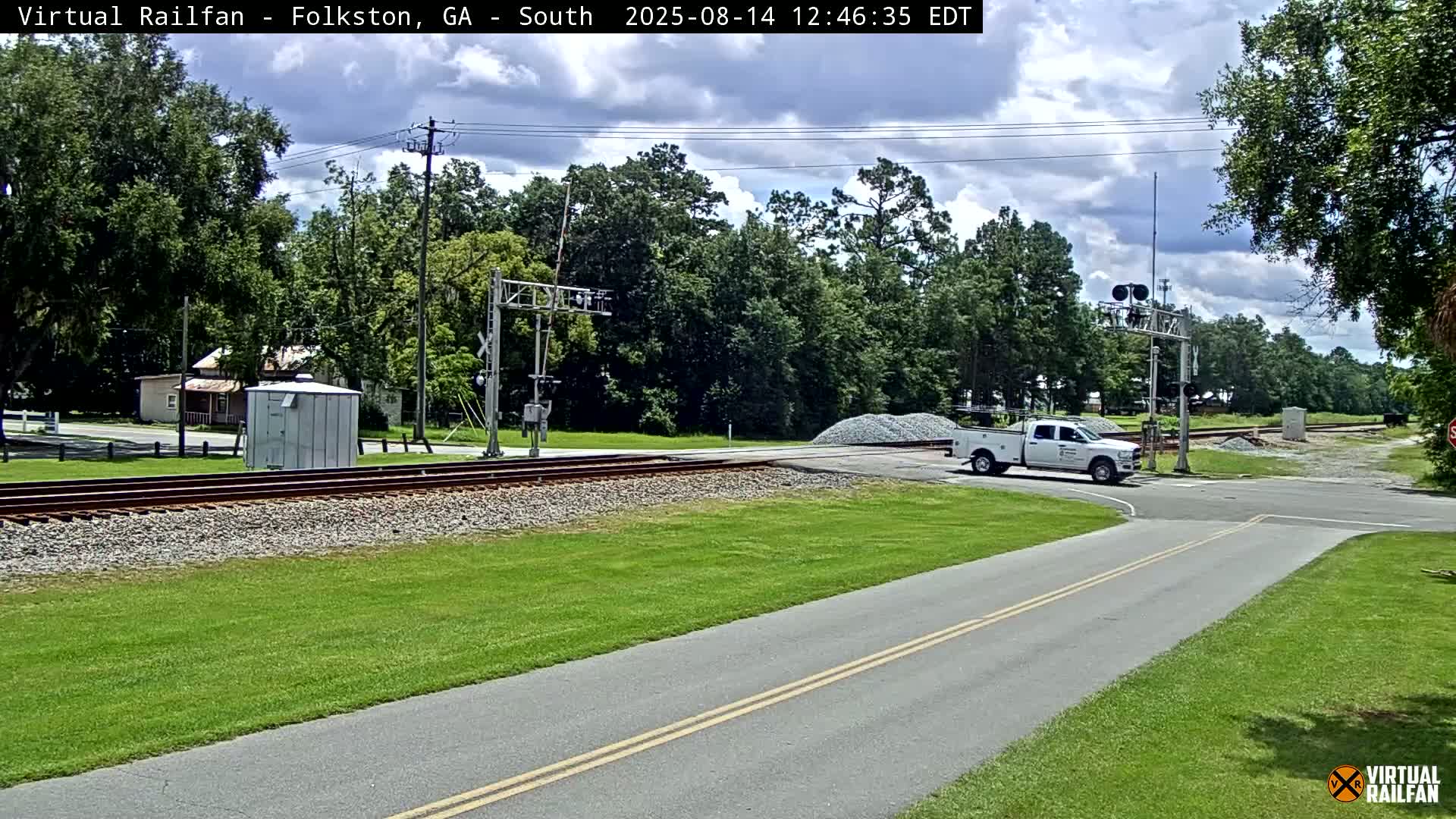 Folkston Railway - W Martin st. Junction Live Cam - Folkston, Charlton, Georgia, USA 