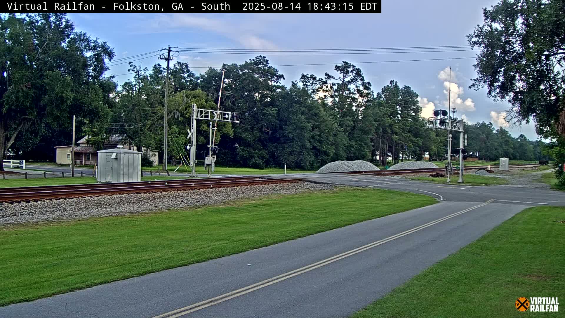 Folkston Railway - W Martin st. Junction Live Cam - Folkston, Charlton, Georgia, USA 