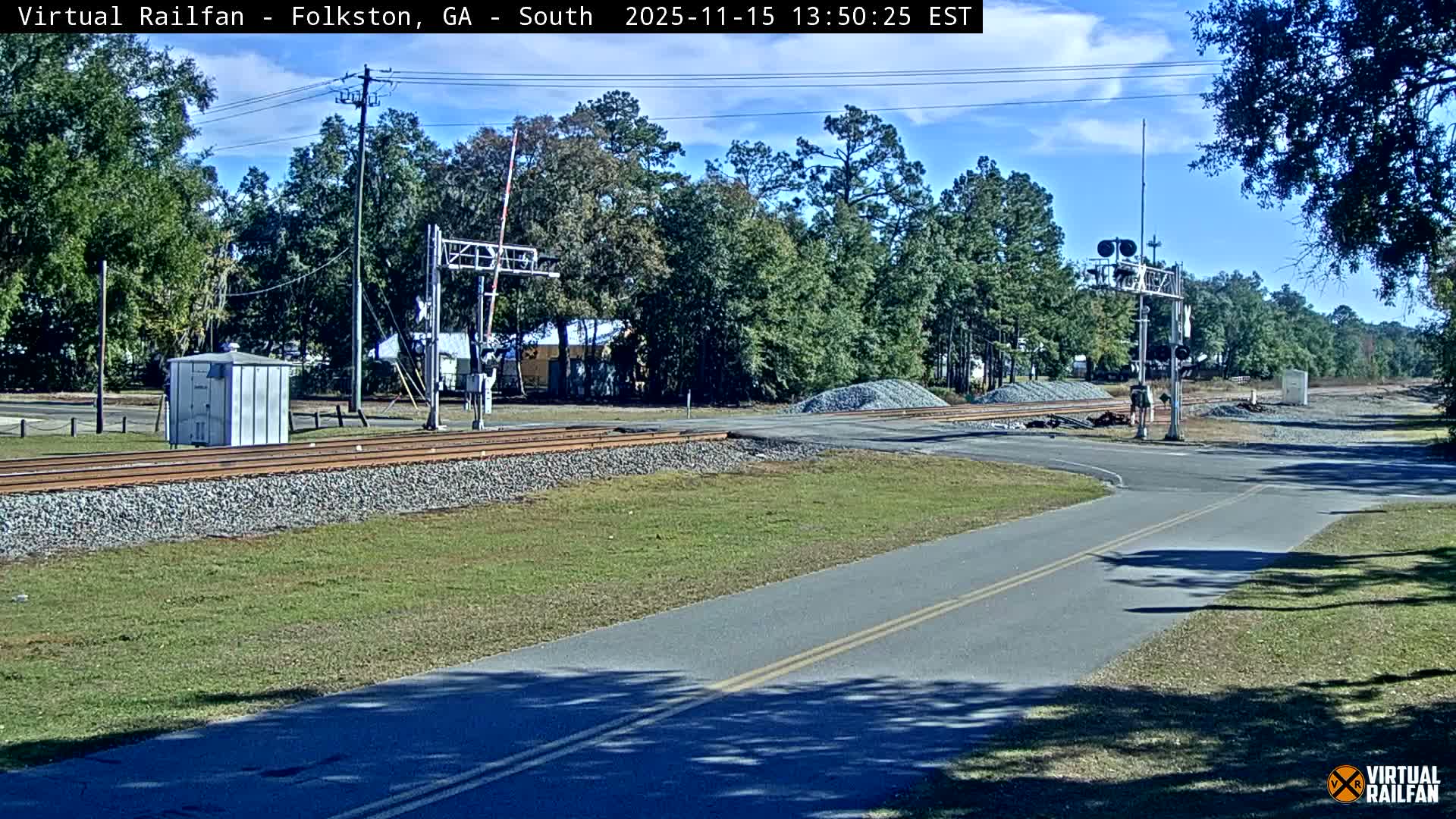 Folkston Railway - W Martin st. Junction Live Cam - Folkston, Charlton, Georgia, USA 