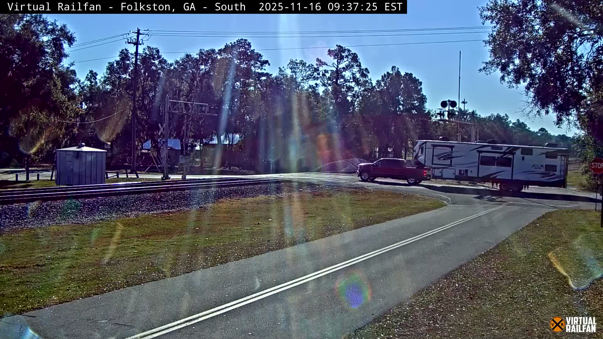 Folkston Railway - W Martin st. Junction Live Cam - Folkston, Charlton, Georgia, USA 