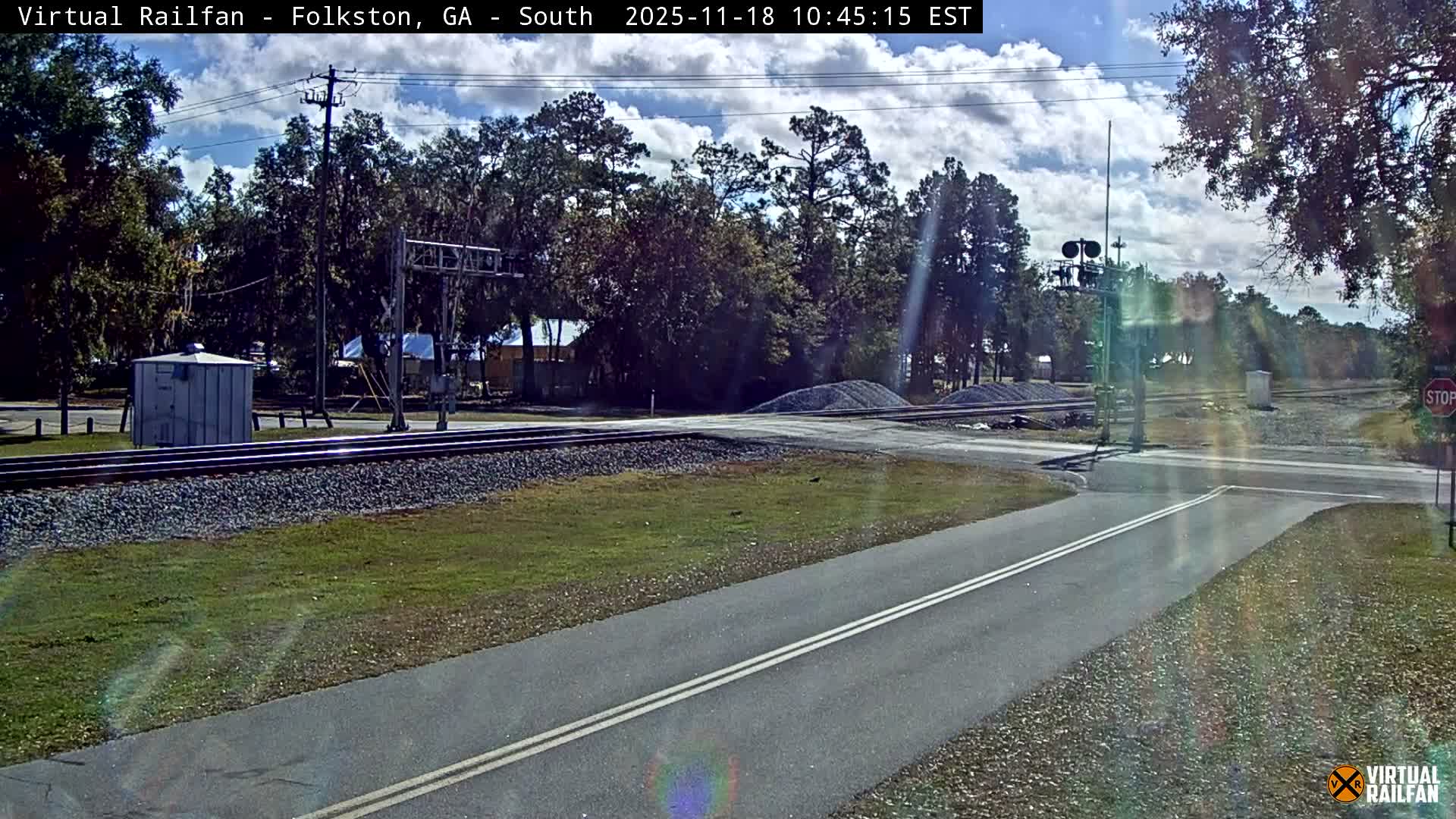 Folkston Railway - W Martin st. Junction Live Cam - Folkston, Charlton, Georgia, USA 