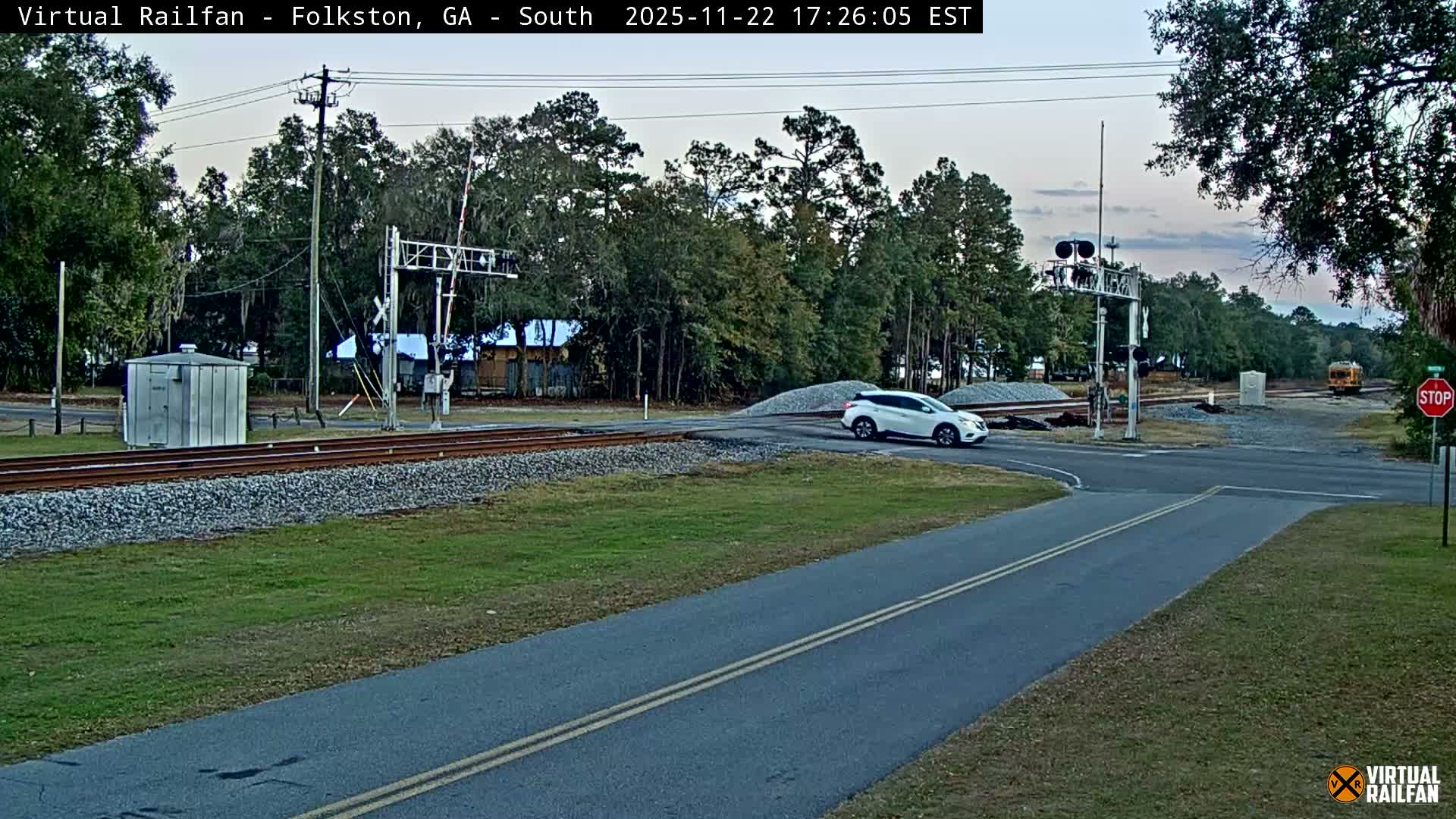 Folkston Railway - W Martin st. Junction Live Cam - Folkston, Charlton, Georgia, USA 