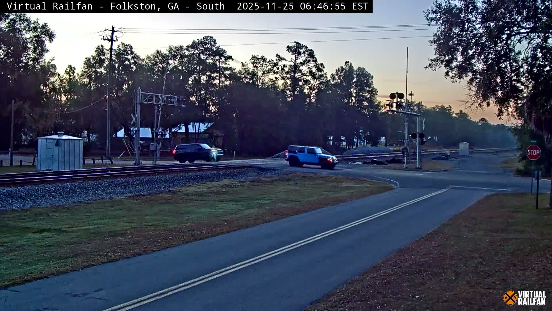 Folkston Railway - W Martin st. Junction Live Cam - Folkston, Charlton, Georgia, USA 