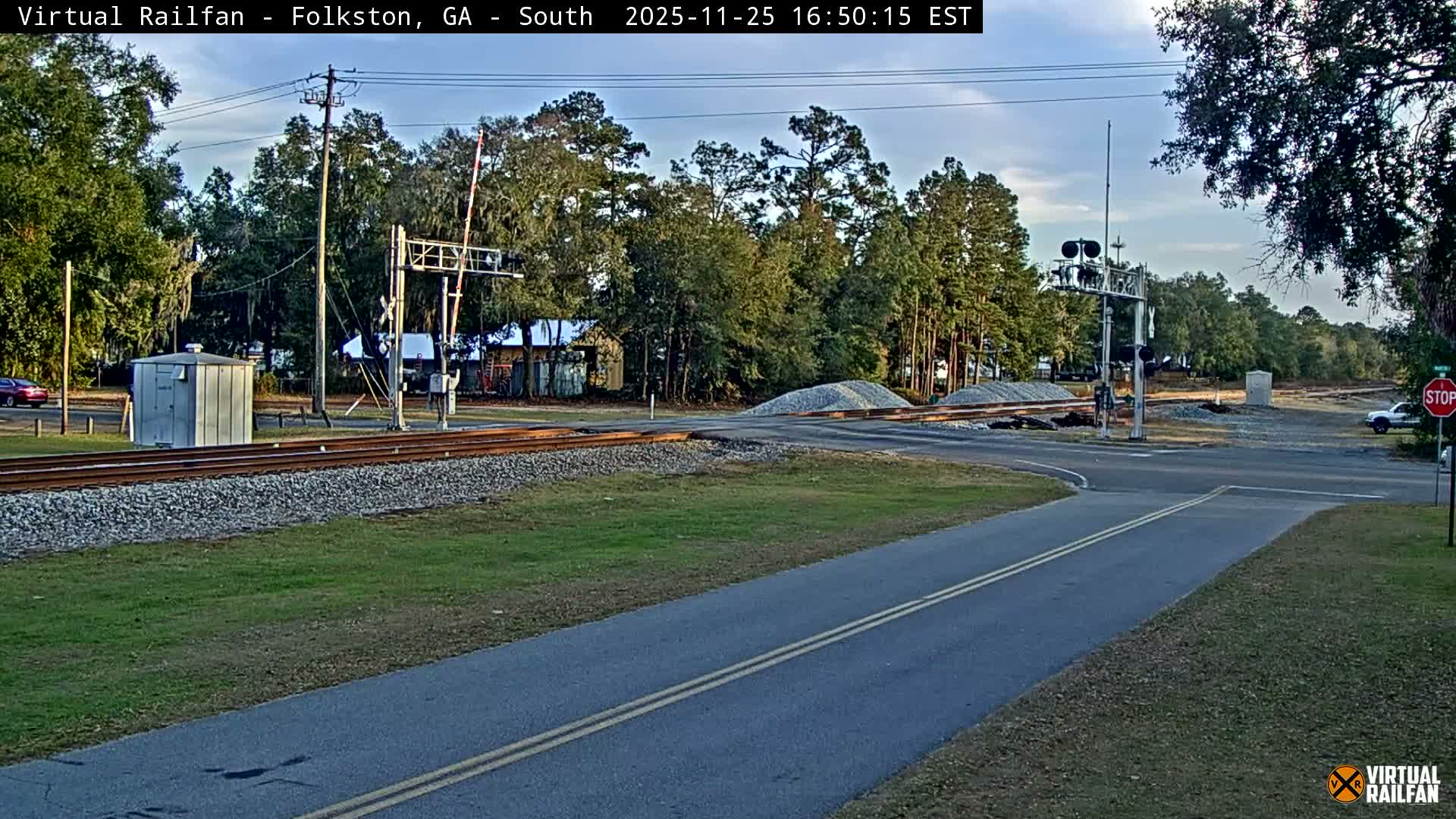 Folkston Railway - W Martin st. Junction Live Cam - Folkston, Charlton, Georgia, USA 