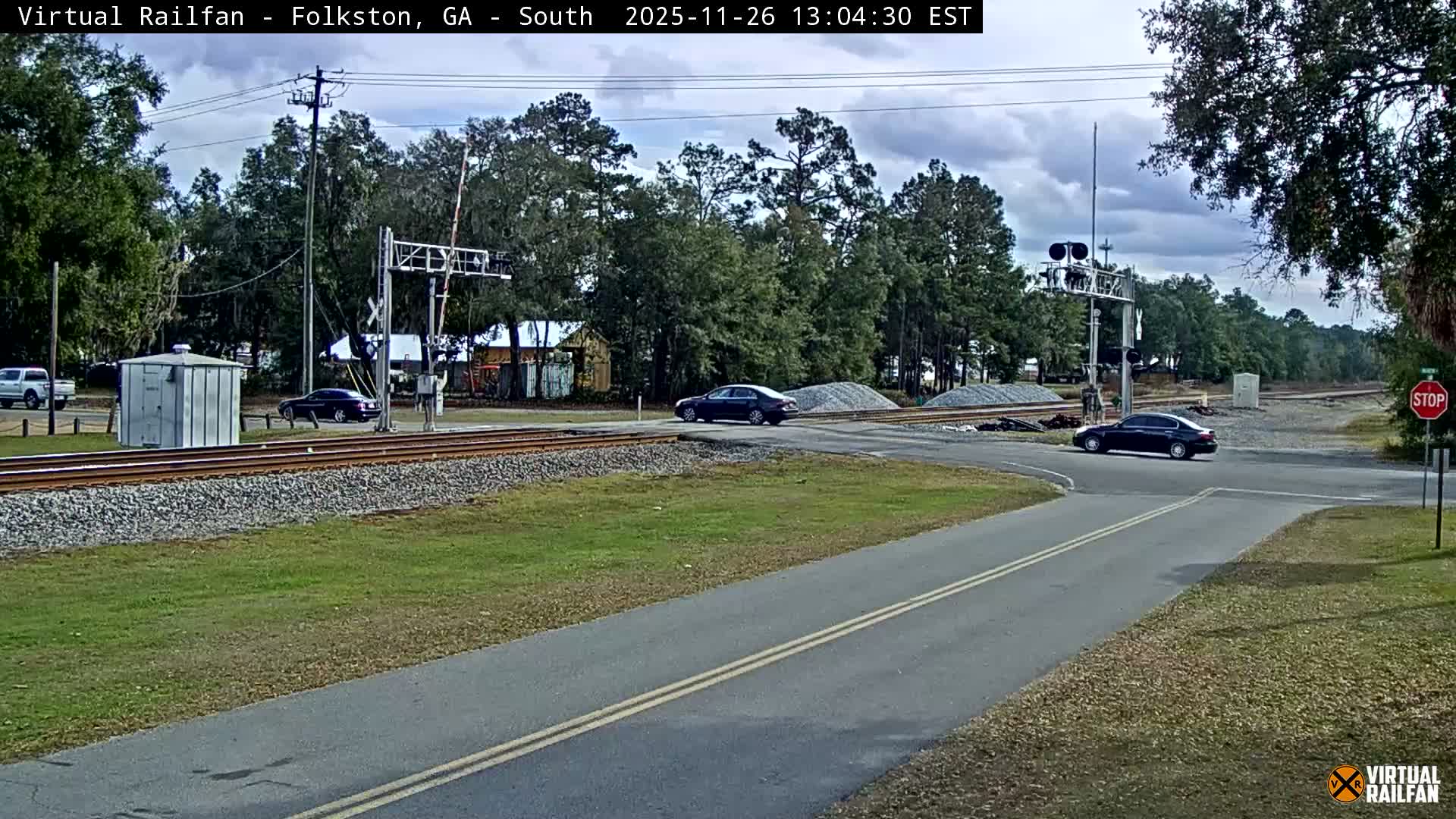 Folkston Railway - W Martin st. Junction Live Cam - Folkston, Charlton, Georgia, USA 