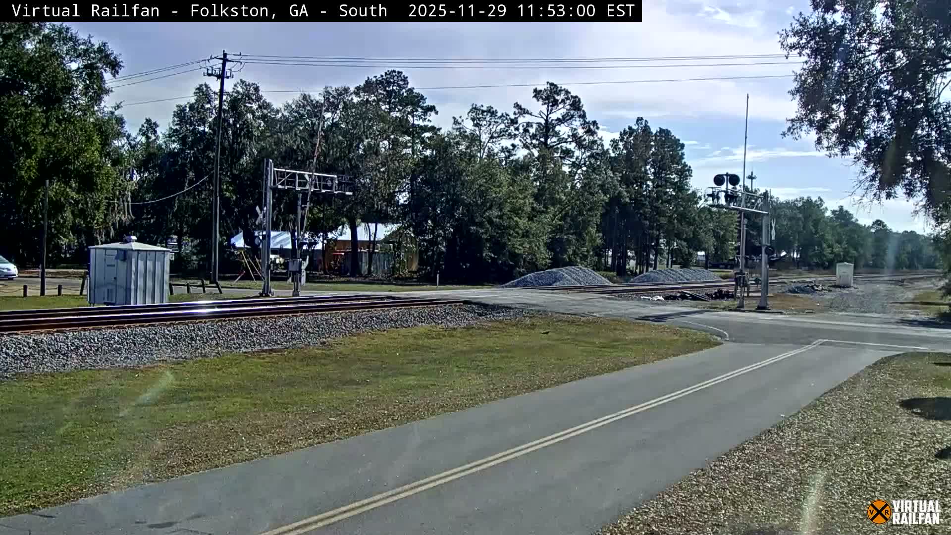 Folkston Railway - W Martin st. Junction Live Cam - Folkston, Charlton, Georgia, USA 