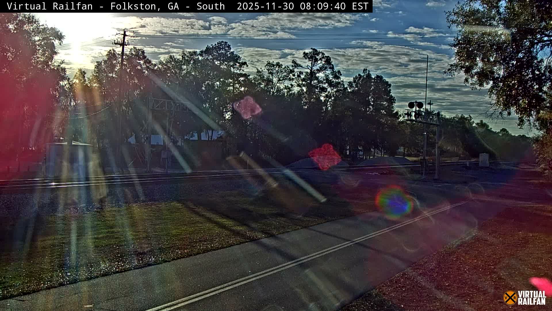 Folkston Railway - W Martin st. Junction Live Cam - Folkston, Charlton, Georgia, USA 