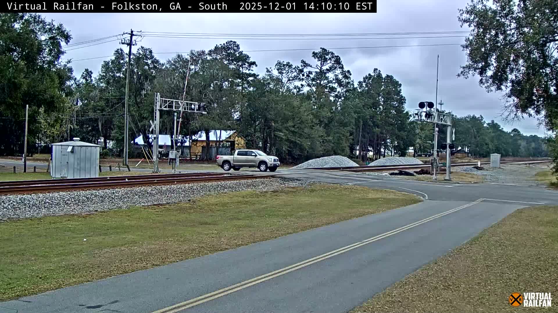 Folkston Railway - W Martin st. Junction Live Cam - Folkston, Charlton, Georgia, USA 