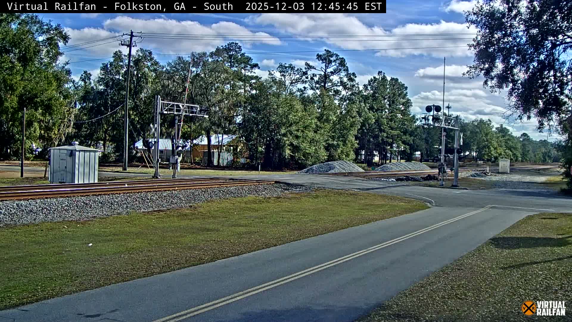 Folkston Railway - W Martin st. Junction Live Cam - Folkston, Charlton, Georgia, USA 