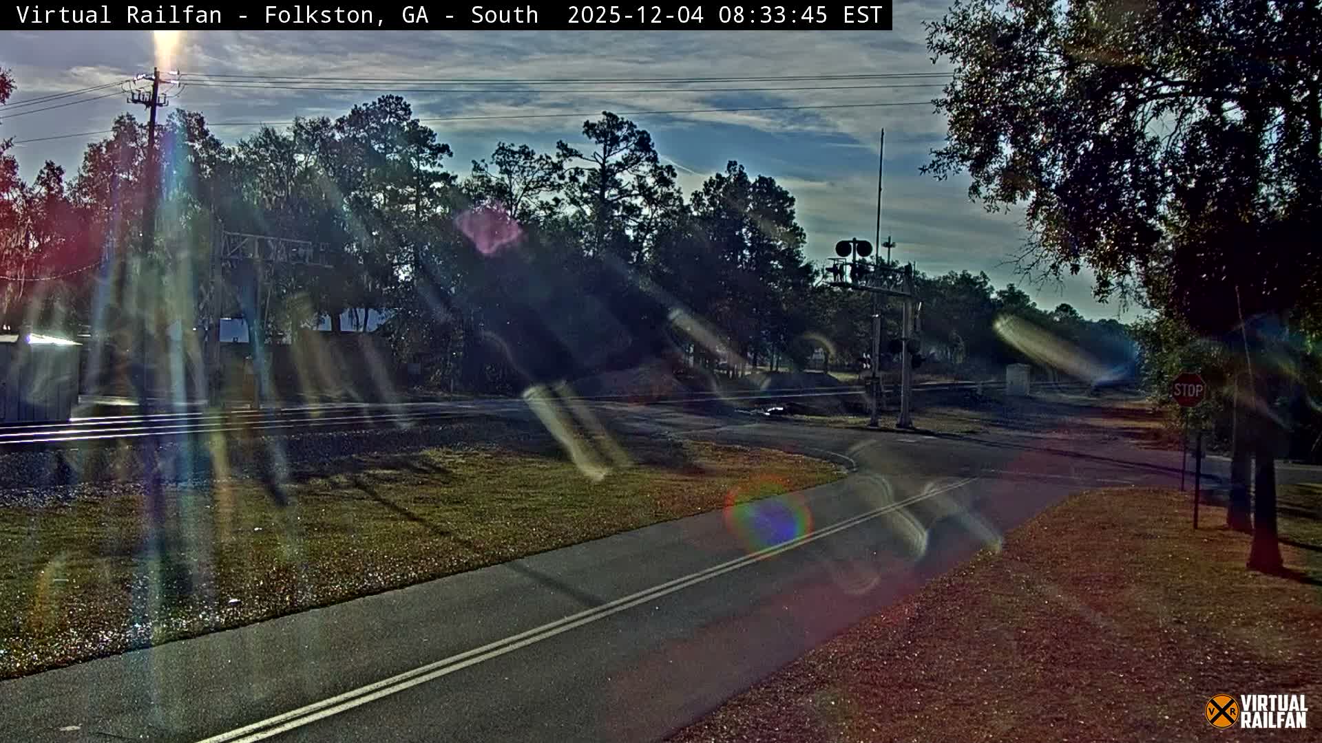 Folkston Railway - W Martin st. Junction Live Cam - Folkston, Charlton, Georgia, USA 