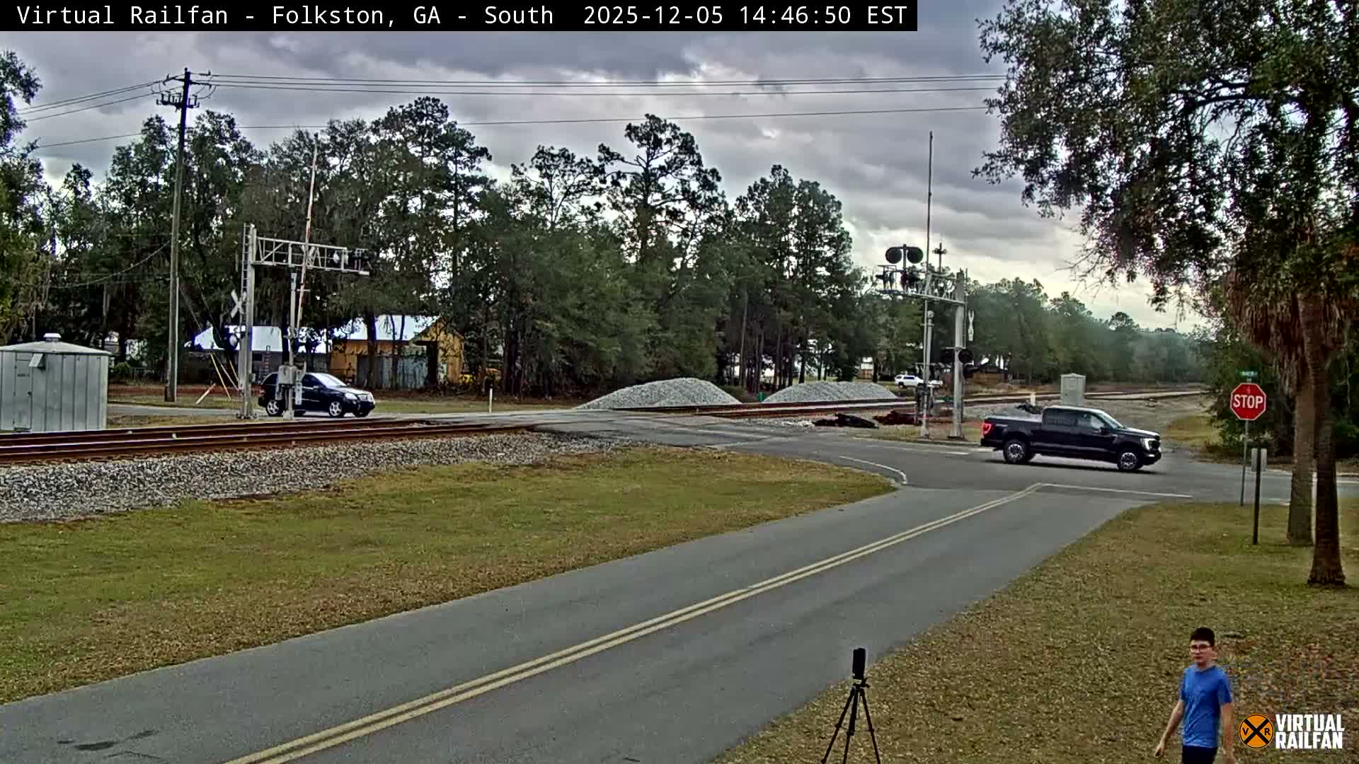 Folkston Railway - W Martin st. Junction Live Cam - Folkston, Charlton, Georgia, USA 