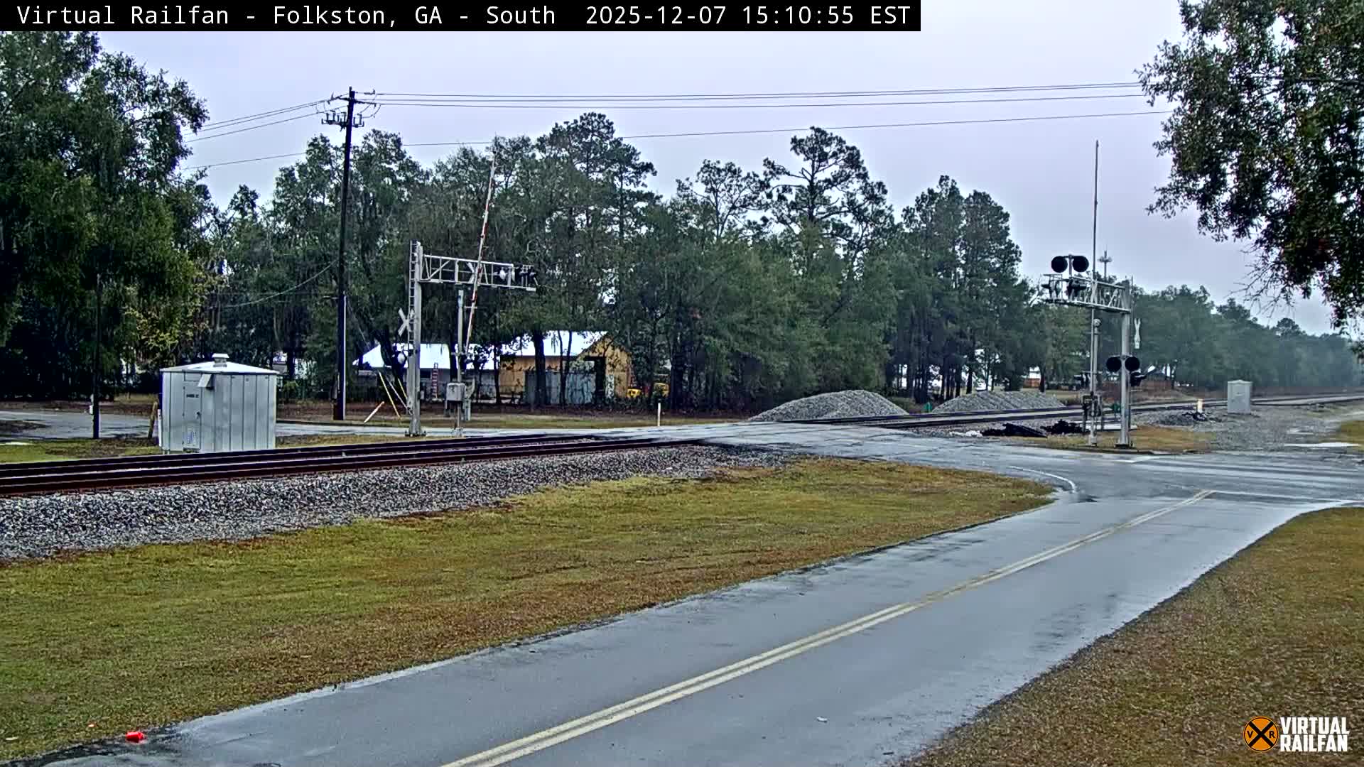 Folkston Railway - W Martin st. Junction Live Cam - Folkston, Charlton, Georgia, USA 