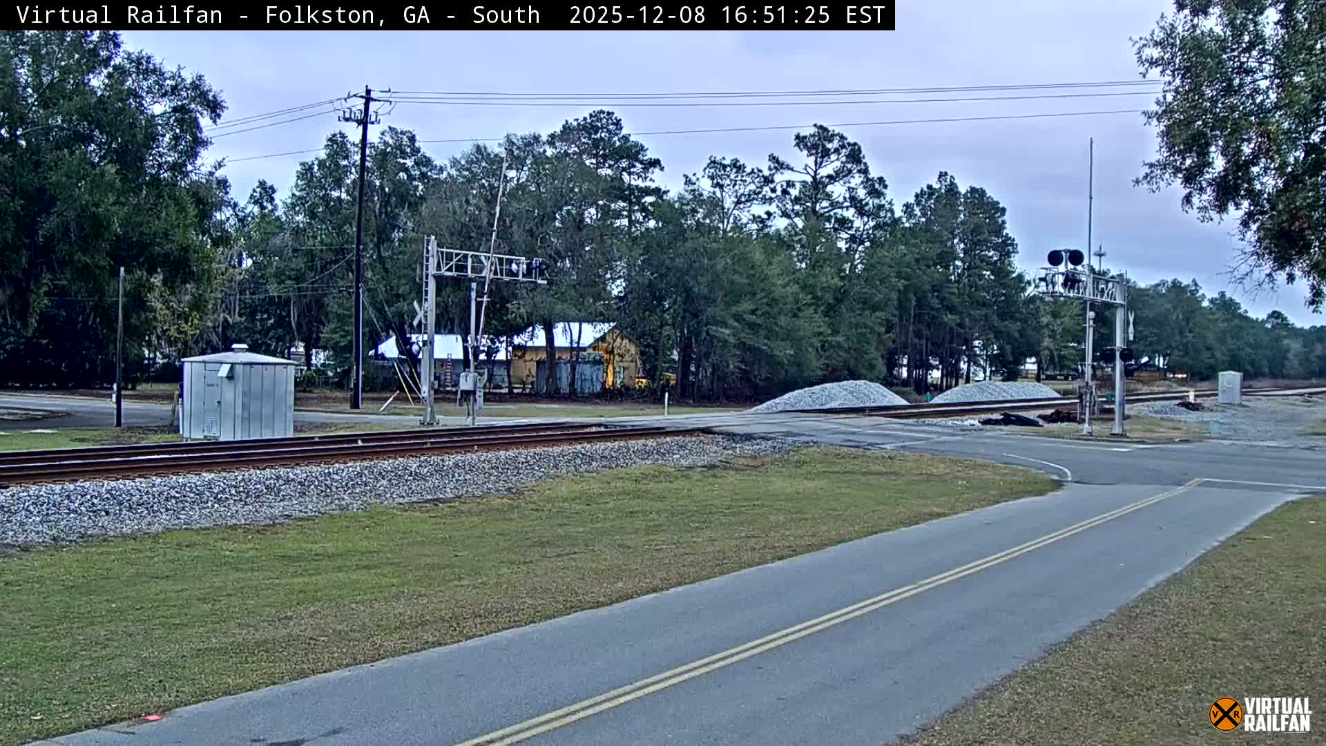 Folkston Railway - W Martin st. Junction Live Cam - Folkston, Charlton, Georgia, USA 