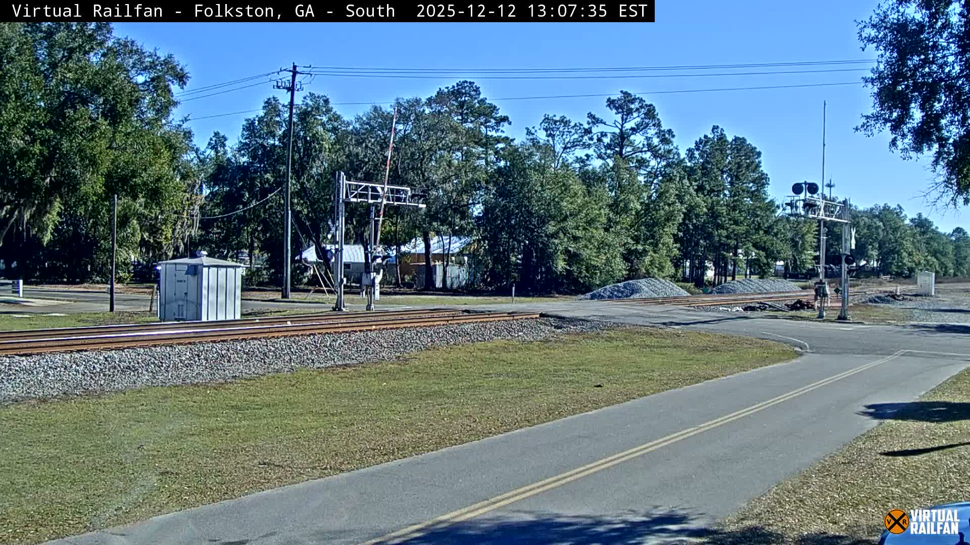 Folkston Railway - W Martin st. Junction Live Cam - Folkston, Charlton, Georgia, USA 