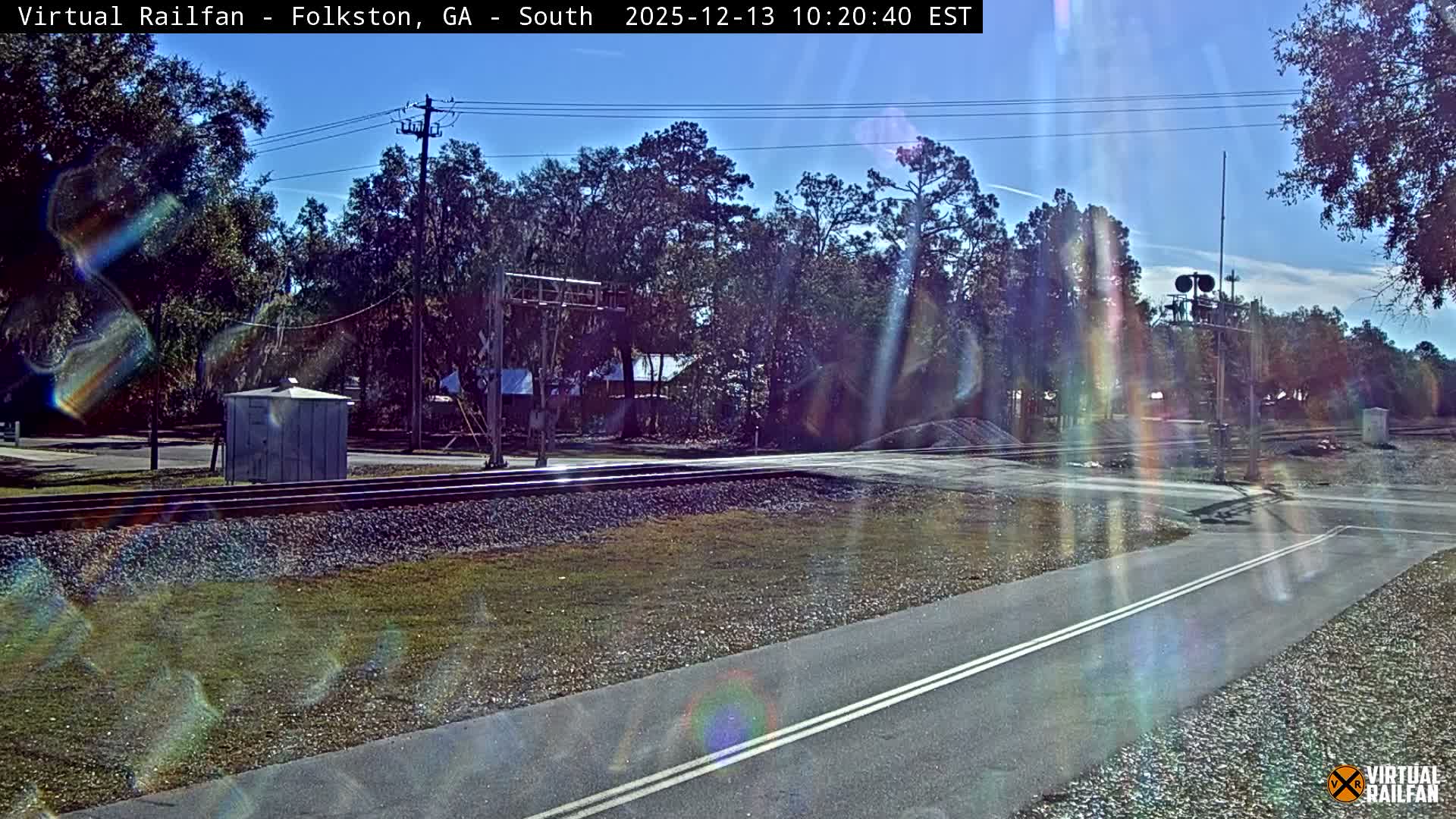 Folkston Railway - W Martin st. Junction Live Cam - Folkston, Charlton, Georgia, USA 