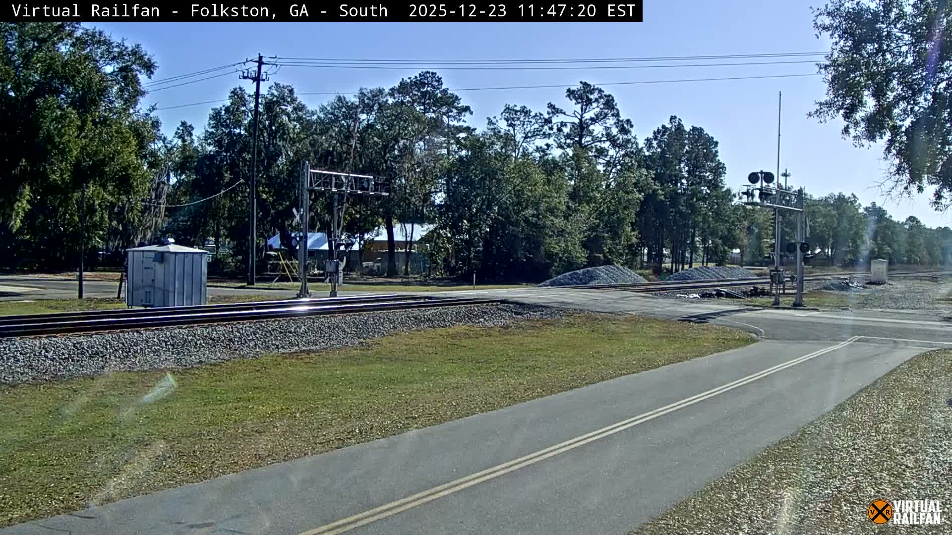Folkston Railway - W Martin st. Junction Live Cam - Folkston, Charlton, Georgia, USA 