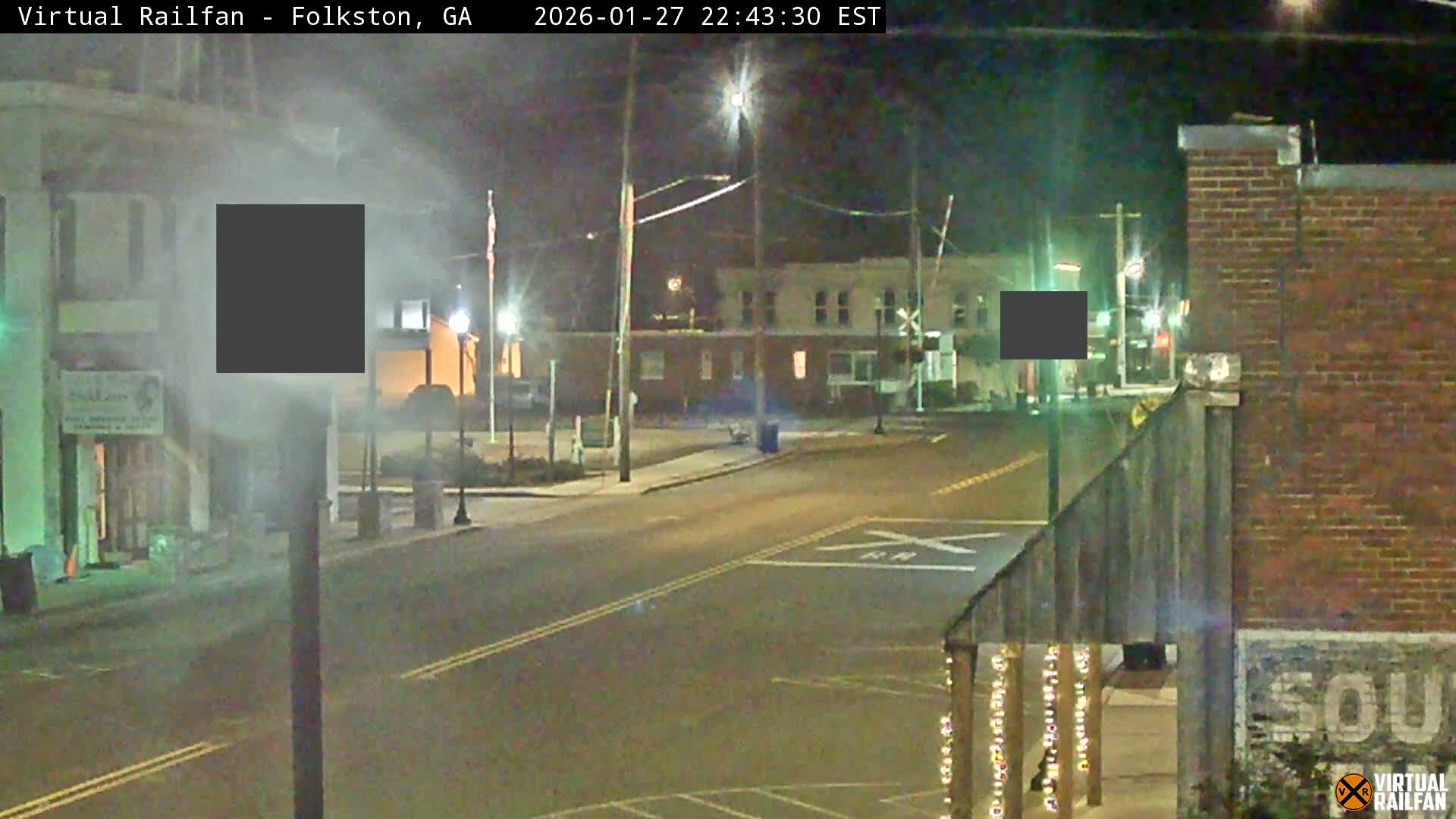 Folkston Railway - W Martin st. Junction Live Cam - Folkston, Charlton, Georgia, USA 