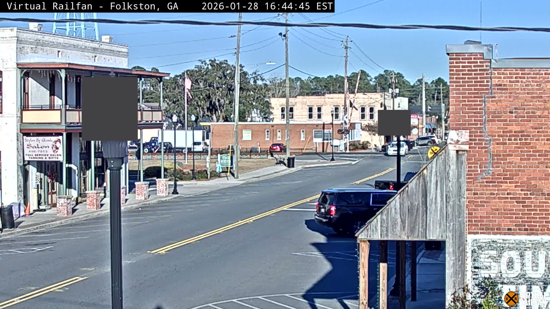 Folkston Railway - W Martin st. Junction Live Cam - Folkston, Charlton, Georgia, USA 