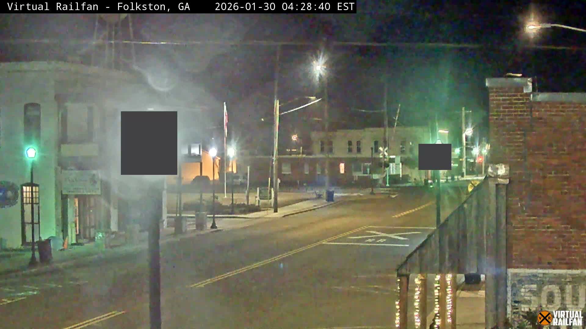 Folkston Railway - W Martin st. Junction Live Cam - Folkston, Charlton, Georgia, USA 